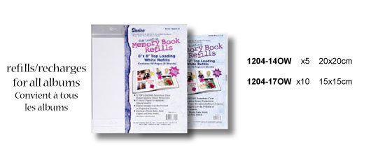 Vaessen Creative • Memory Book 20.32x20.32cm Refills 5pcs