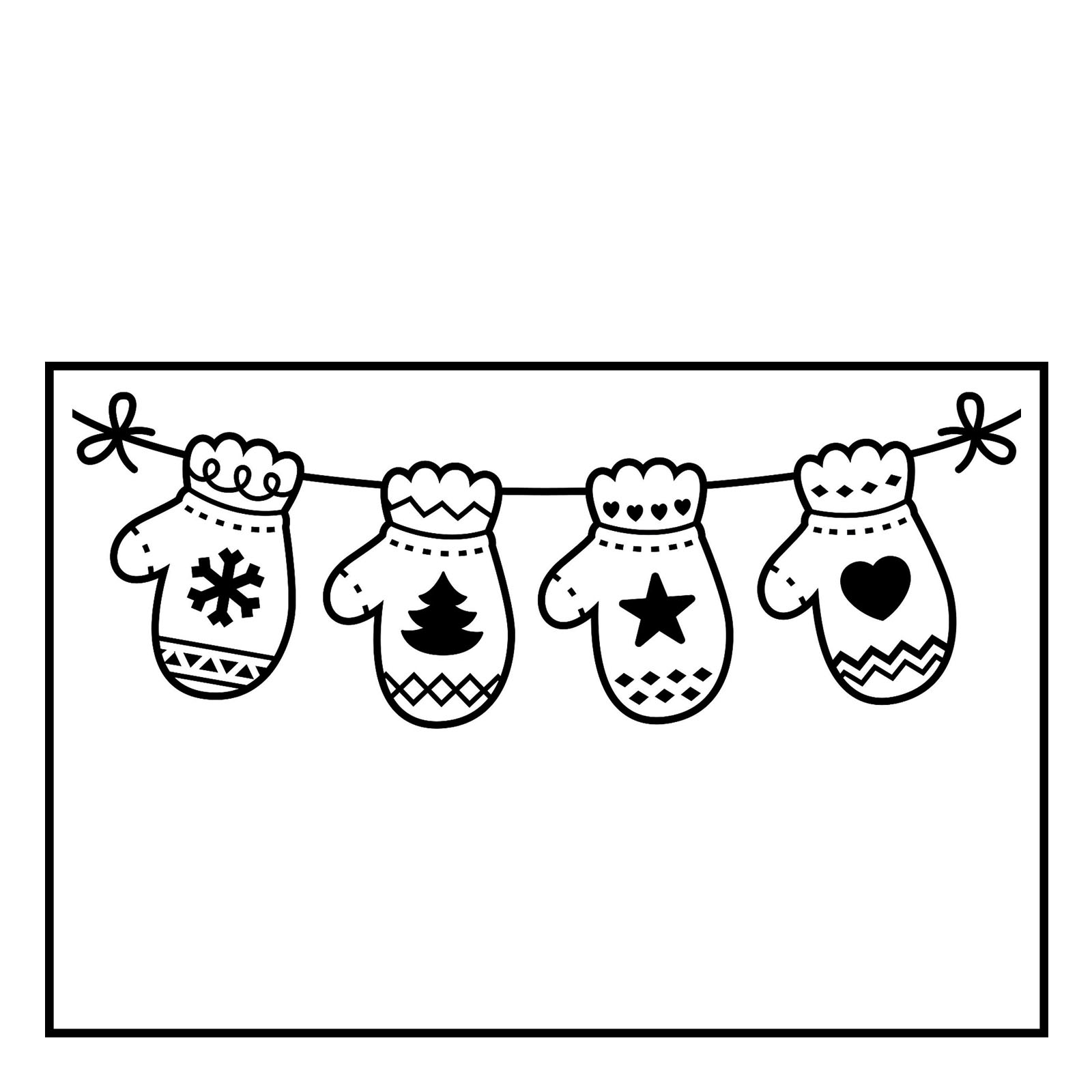 Darice • Embossing folder hanging mittens