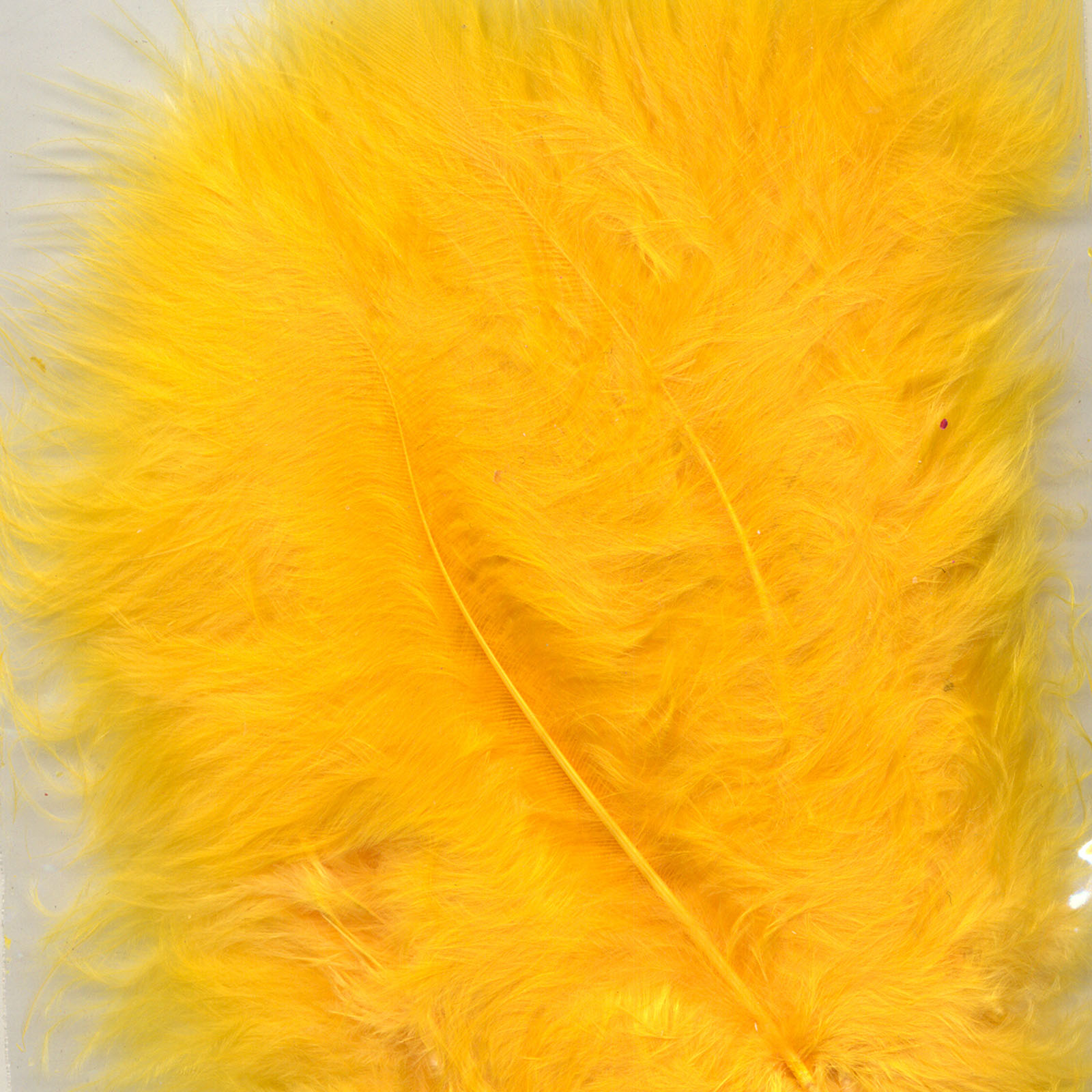 Vaessen Creative • Marabou feathers 8,5-12,5cm 15pcs yellow