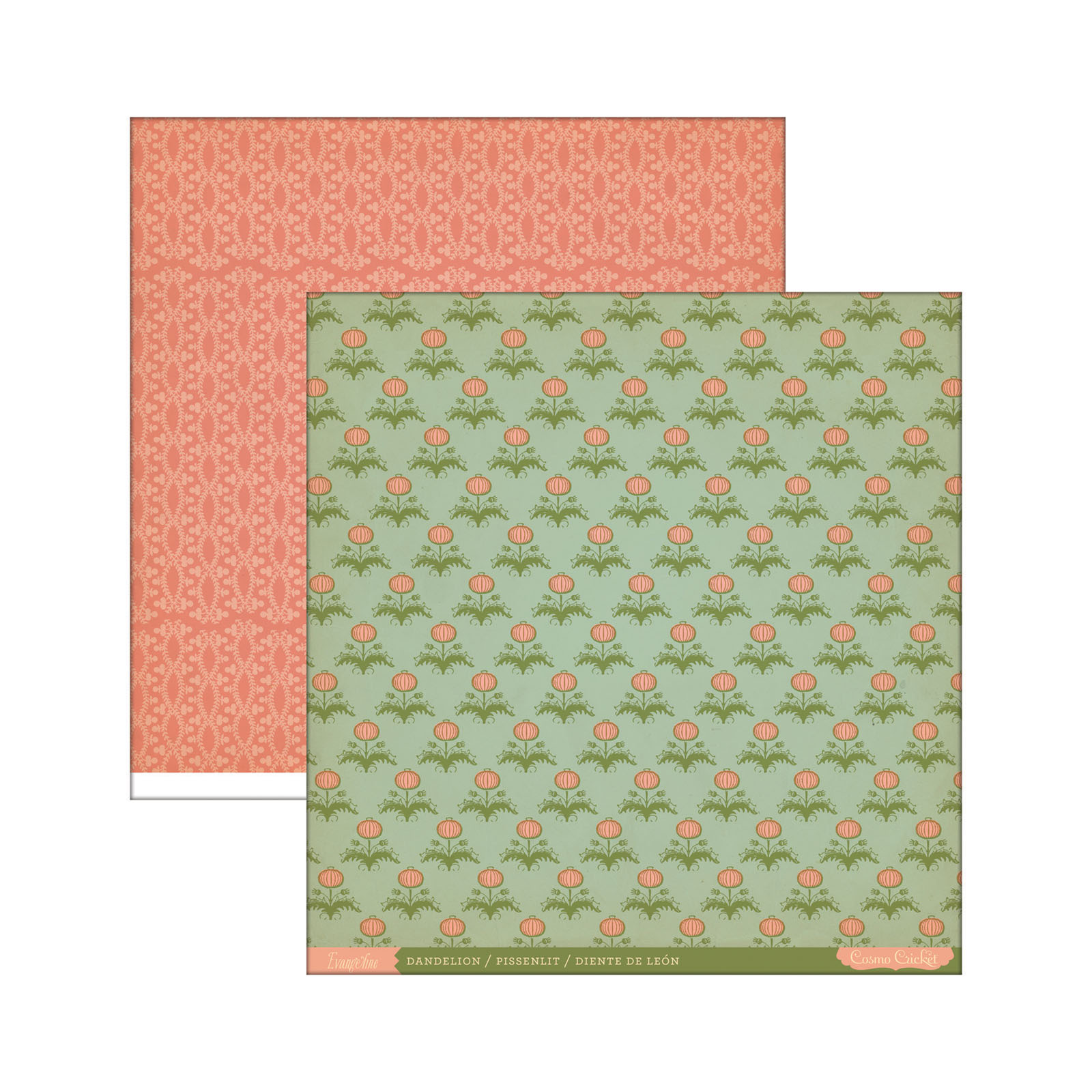 Cosmo cricket • Evangeline paper 12x12" x1 Dandelion
