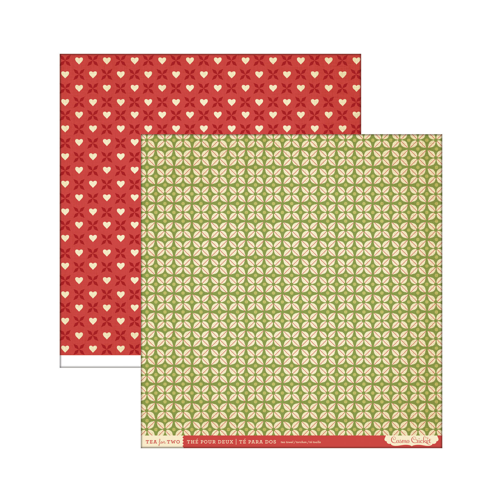 Cosmo cricket • Tea for two paper 12x12" x1 Towel