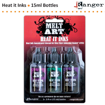 Melt art • Heat it inks 3pieces