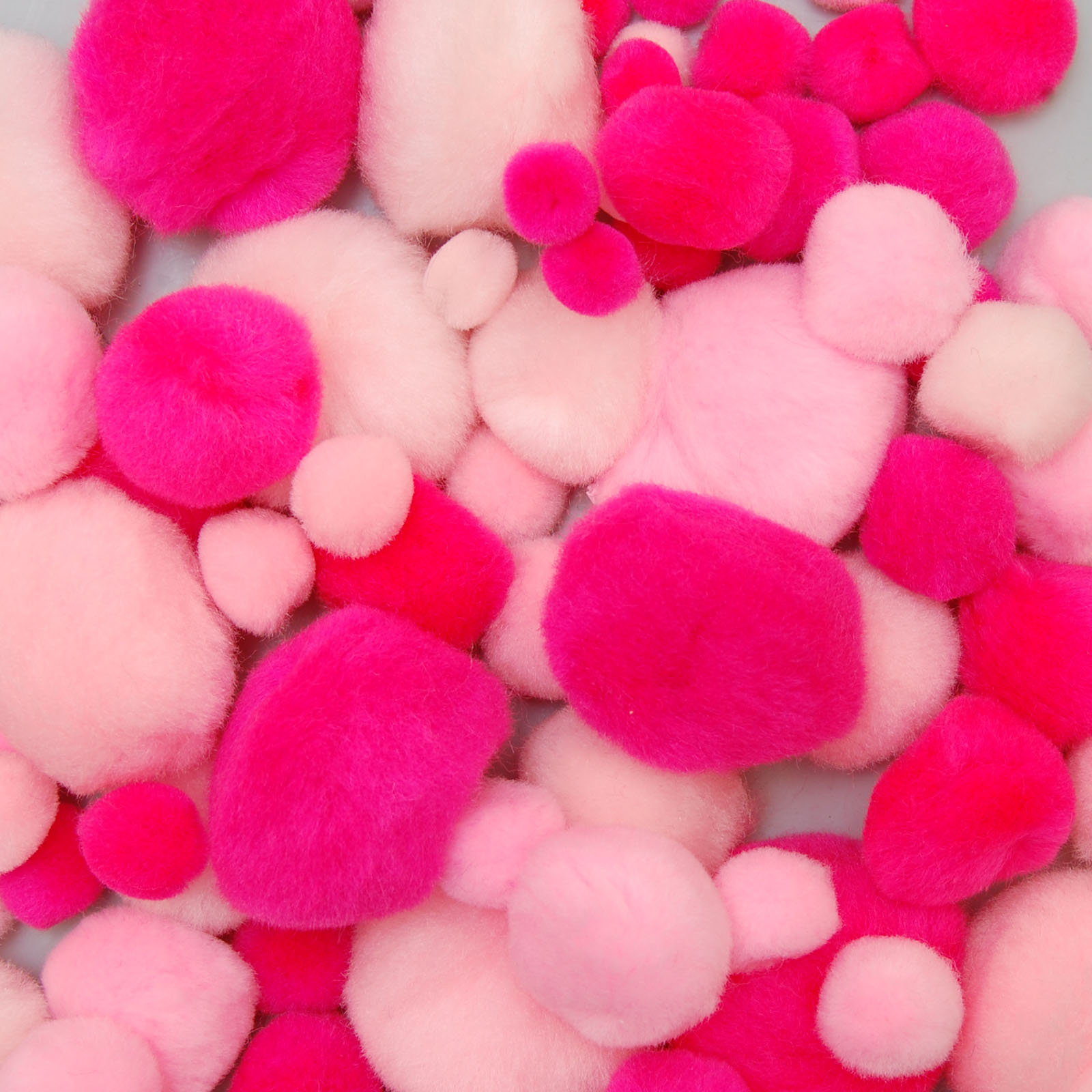 Vaessen Creative • Pompons 10-40mm 100pcs Pink