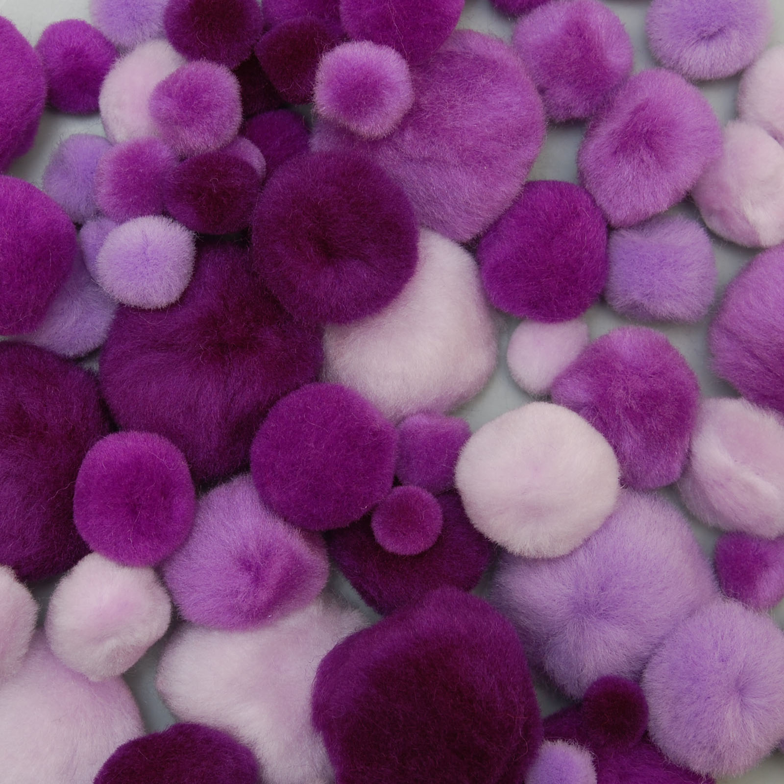 Vaessen Creative • Pompons 10-40mm 100pcs Violet