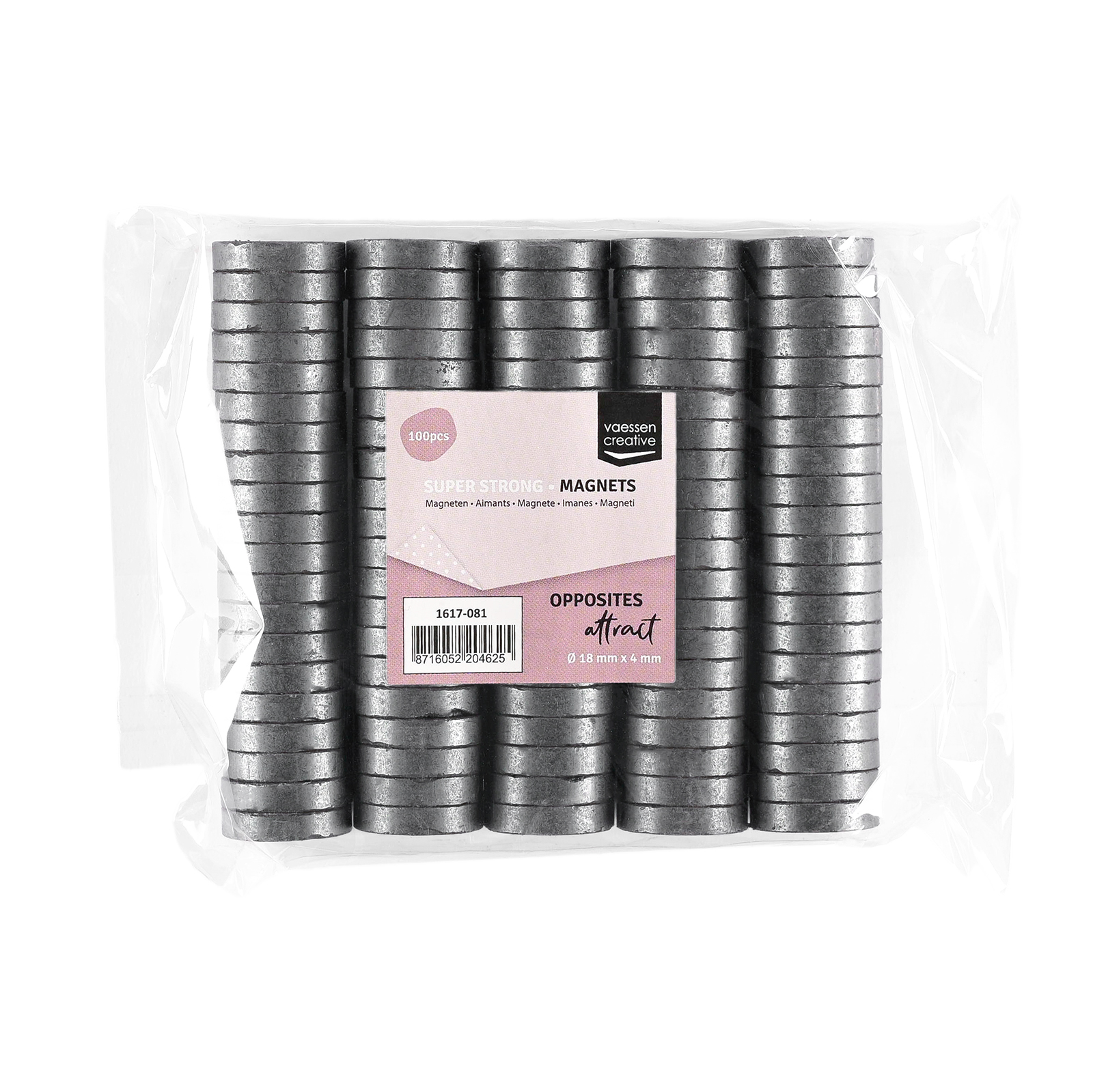 Vaessen Creative • Magnete Ø18mmx4mm 100Stück