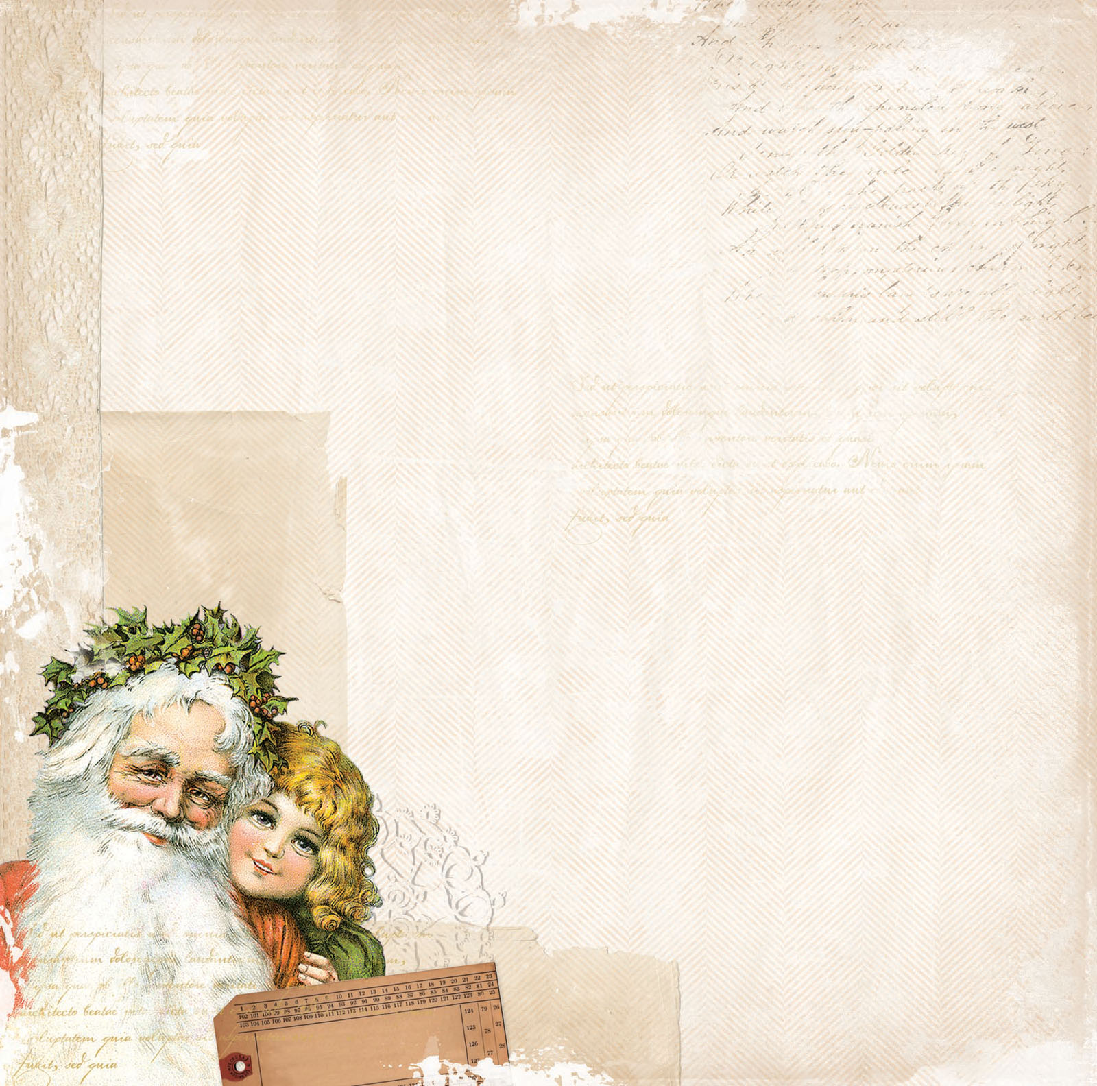 Bo Bunny • Christmas Collage 30,5x30,5cm Yuletide paper