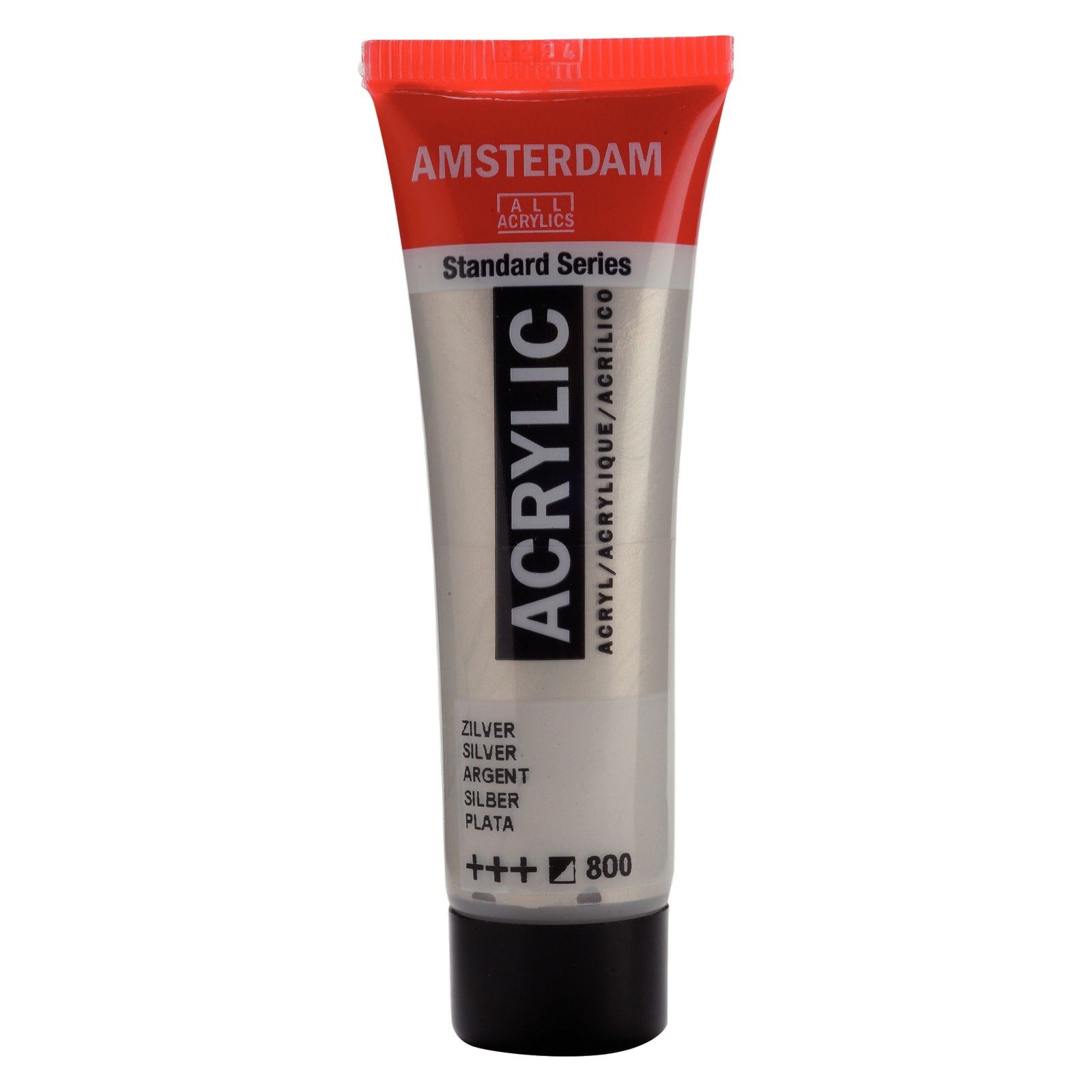 Amsterdam • Standard Series Acrylverf Tube 20ml Zilver 800