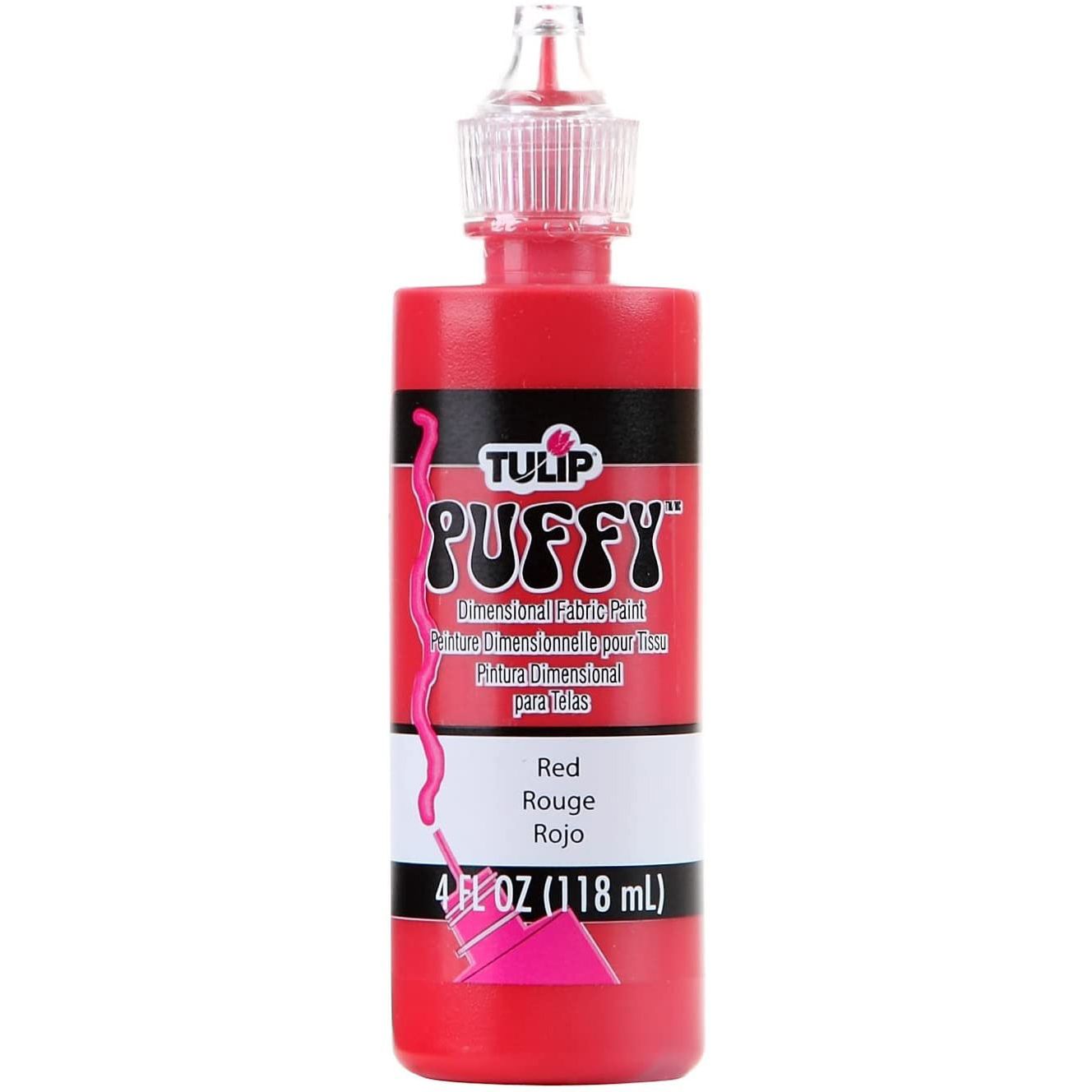 Tulip • Dimensional fabric paint Puffy Red 118ml
