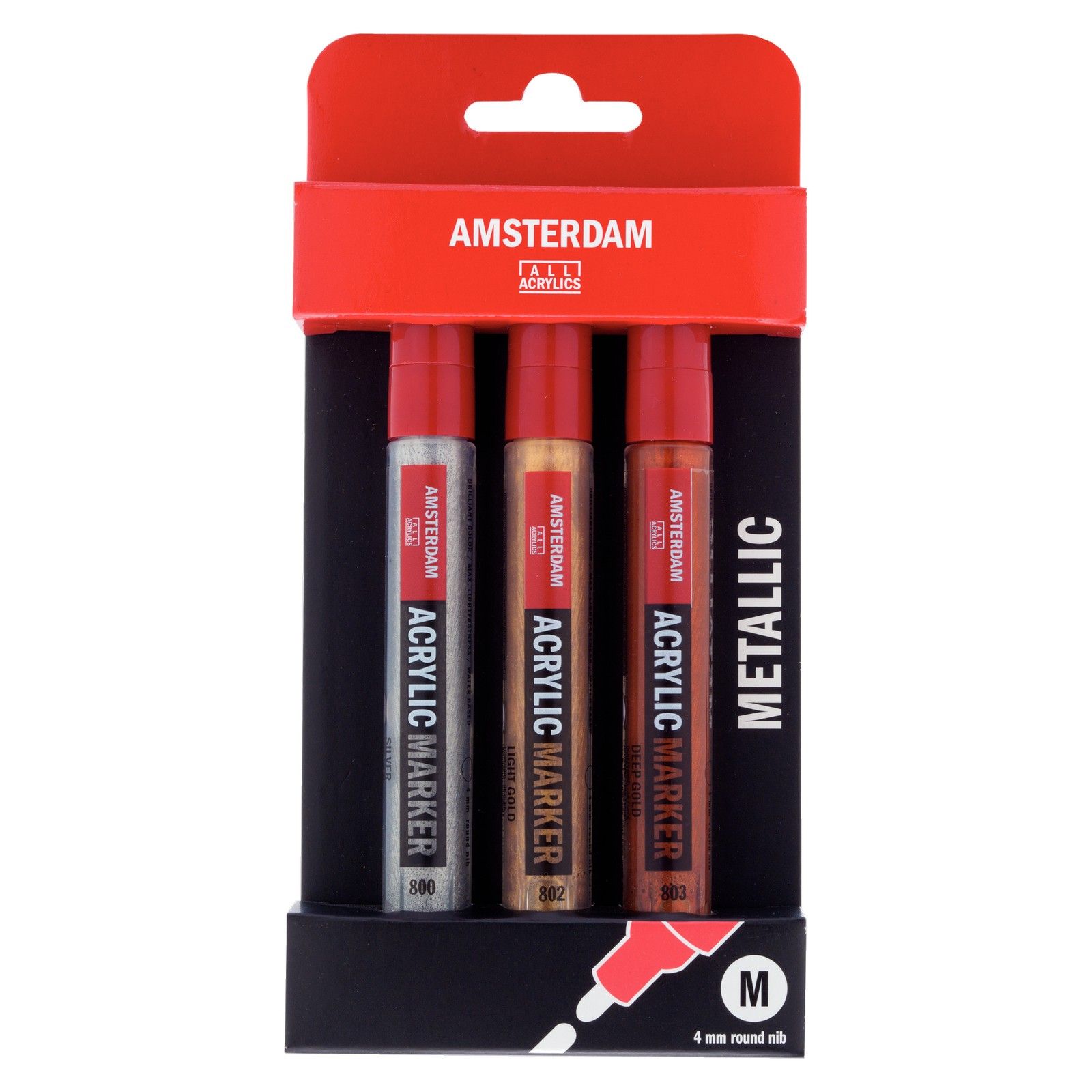 Amsterdam • Acrylmarker metallic set | 3 kleuren