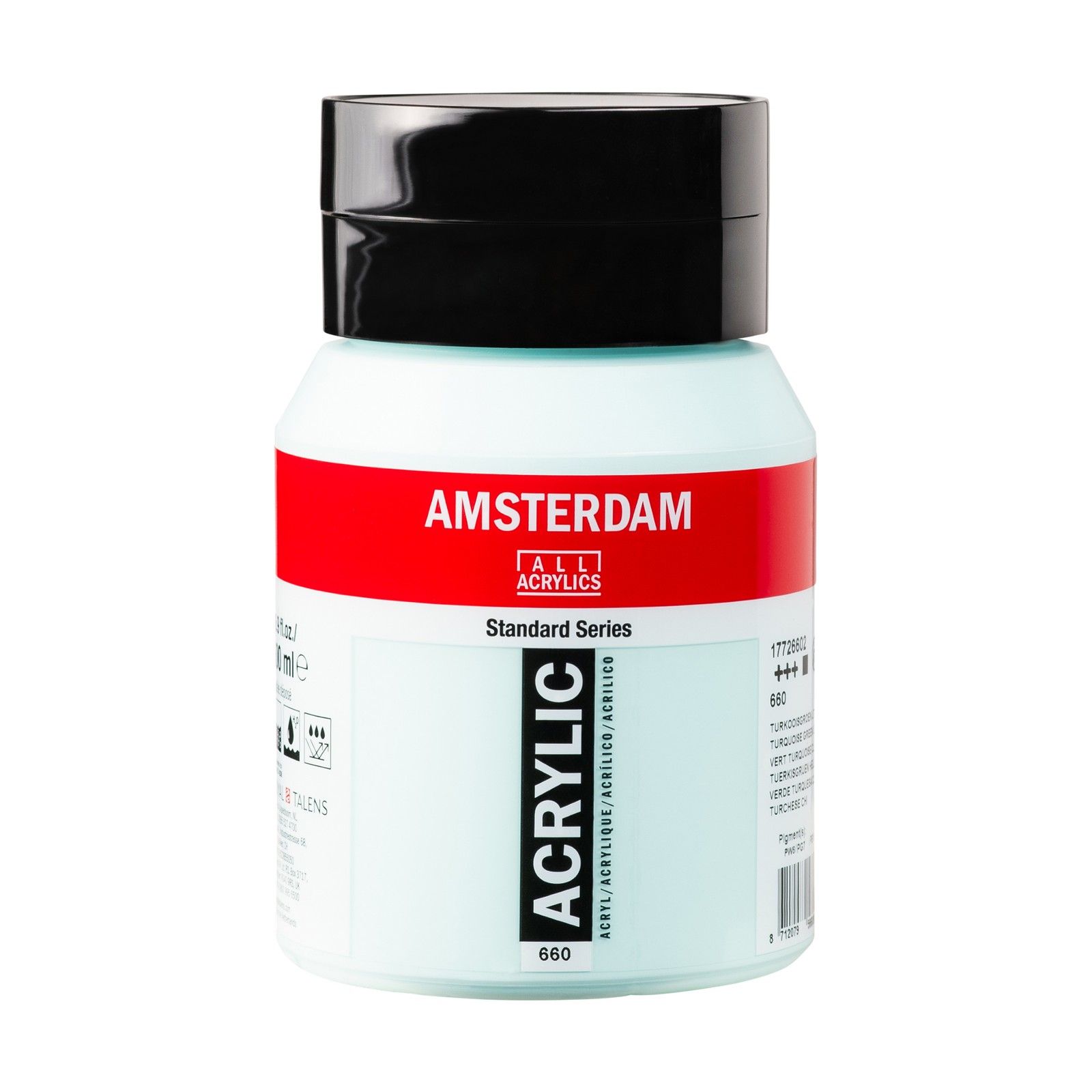 Amsterdam • Standard Series Acrylverf Pot 500ml Turkooisgroen Licht 660