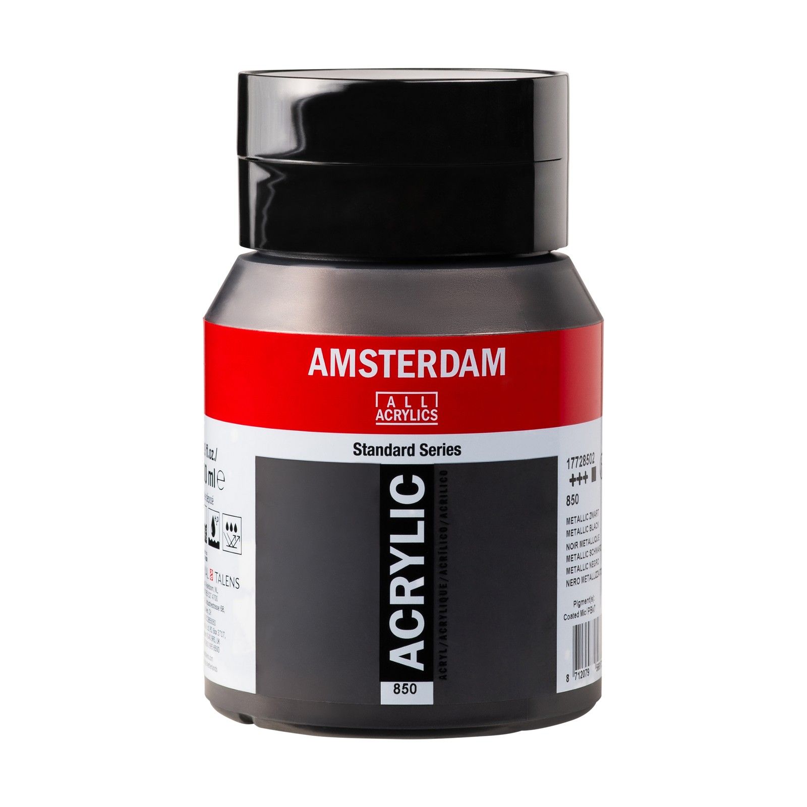 Amsterdam • Standard Series Acrylverf Pot 500ml Metallic Zwart 850