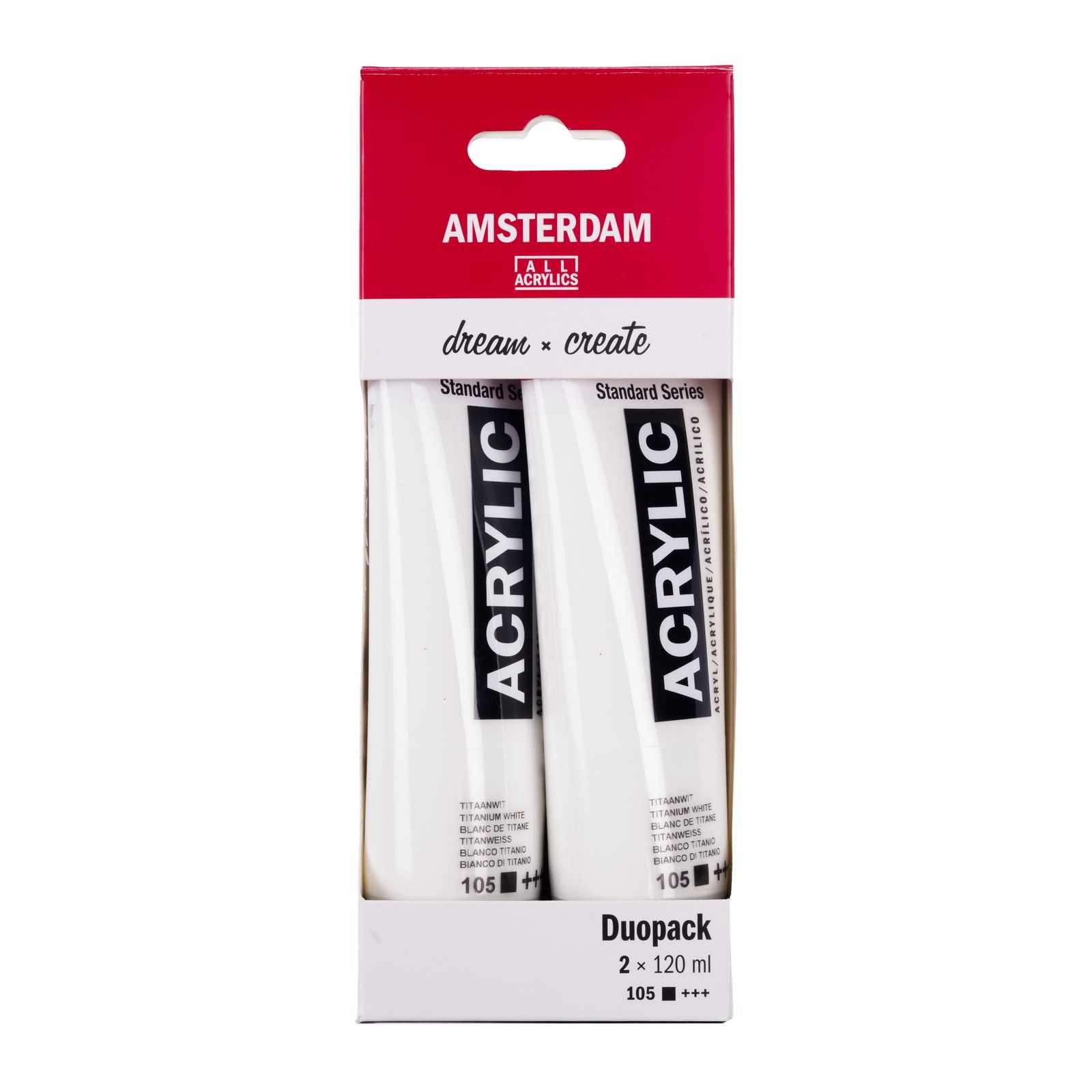 Amsterdam • Standard Series Titaan Wit duo pack 2x120ml