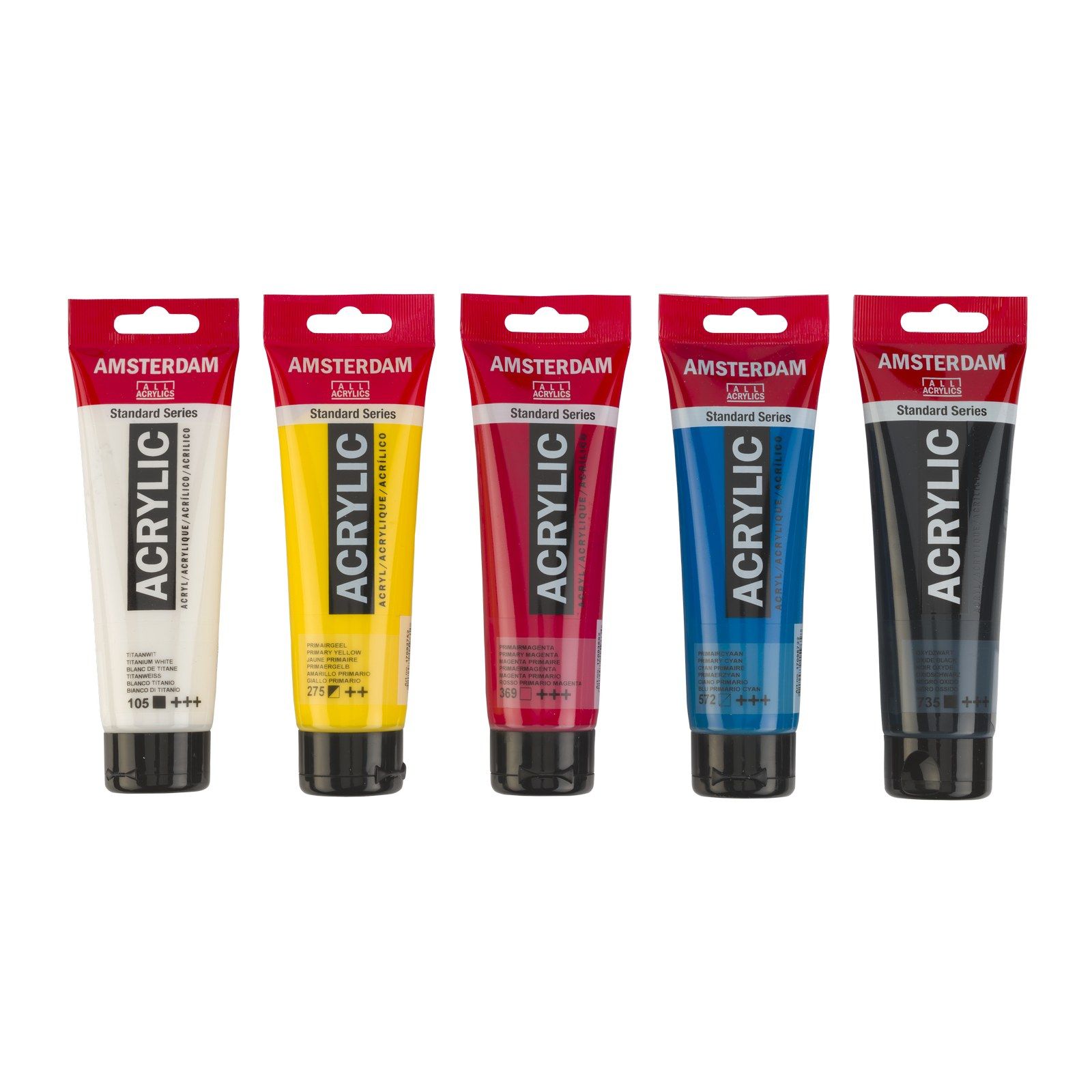 Amsterdam • Standard Series Acrylic Paint Primary Set 5x120 ml