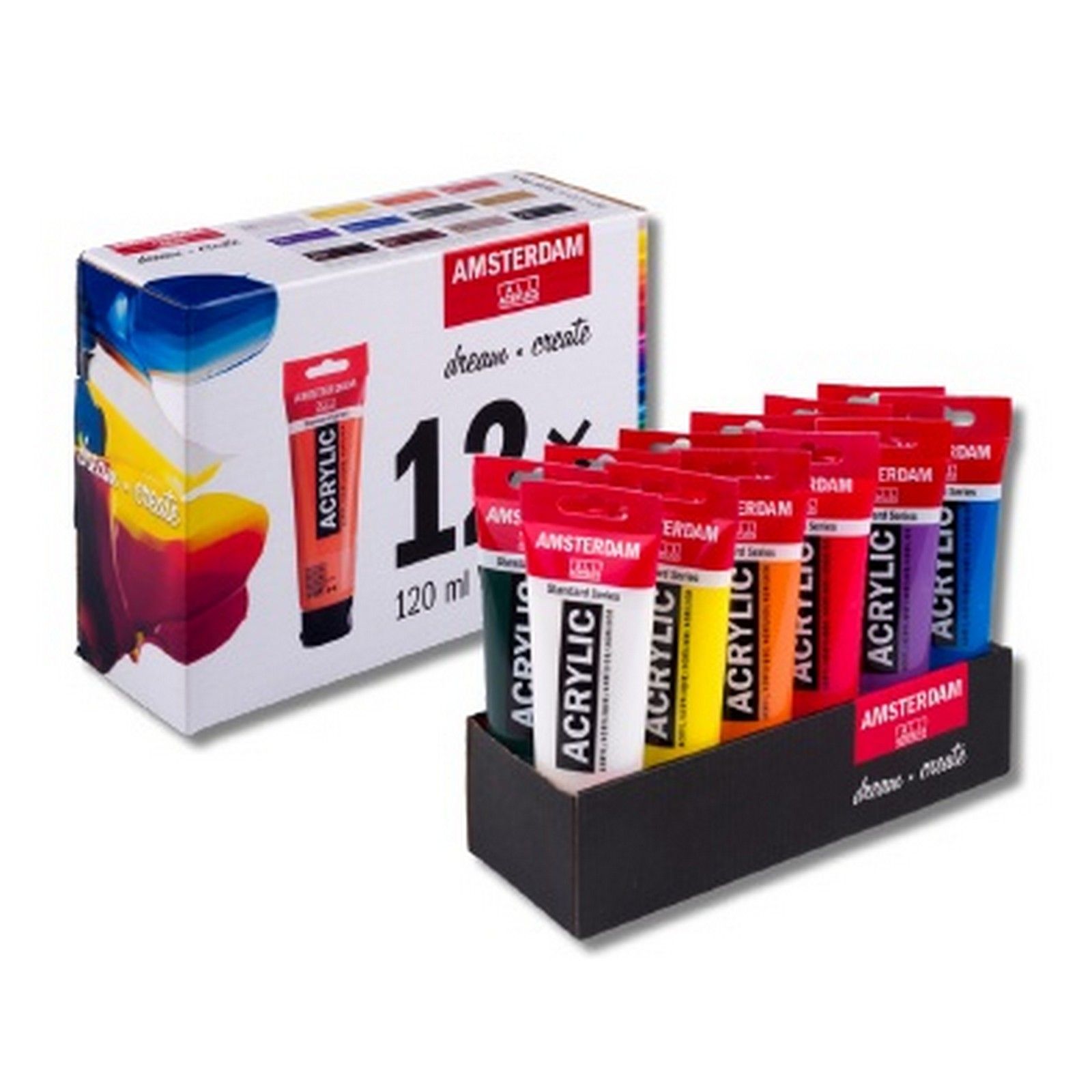 Amsterdam • Standard Series acrylverf voordeelverpakking 12x120ml