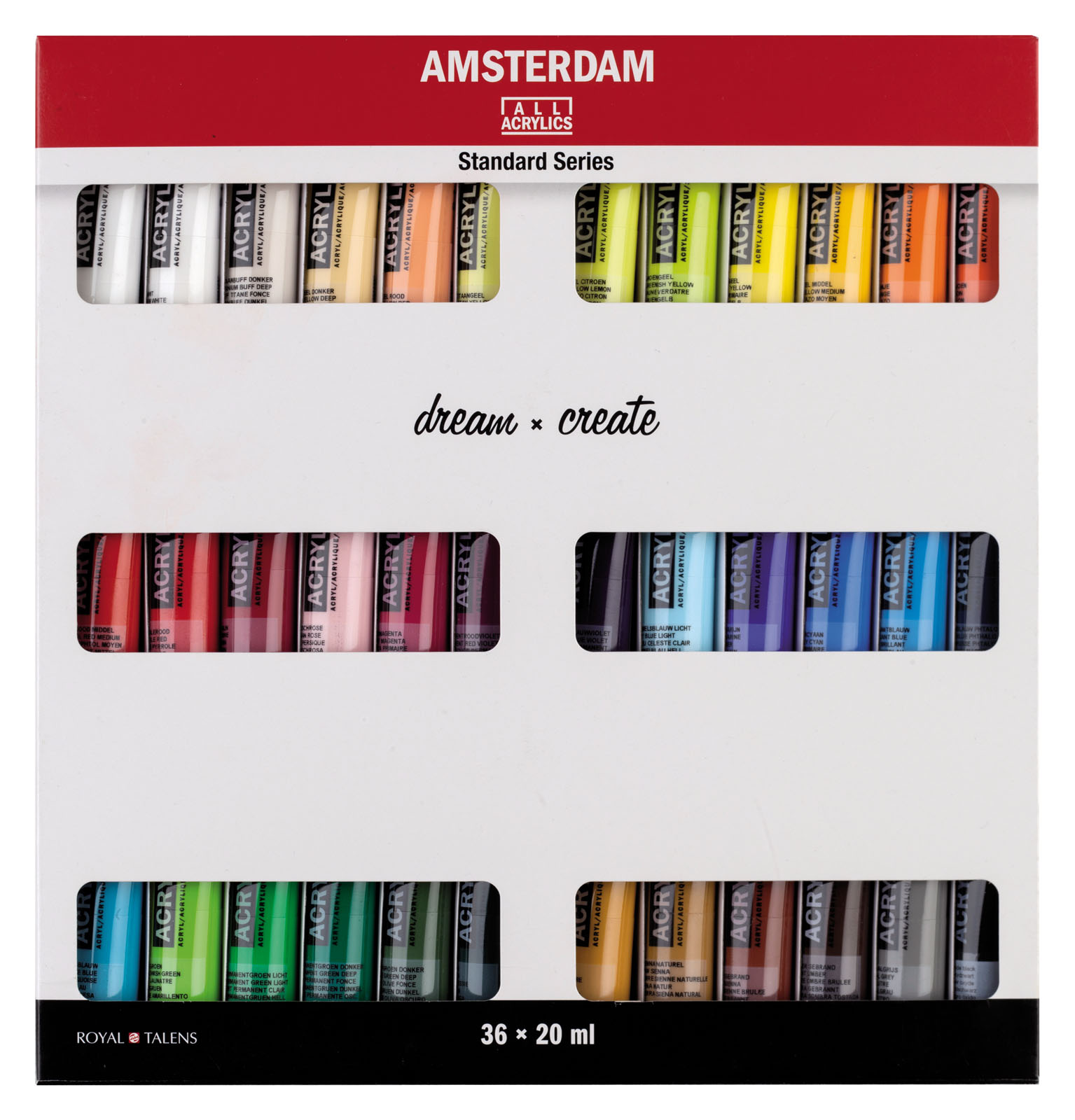 Amsterdam • Set d’acryliques série Standard 36x20ml