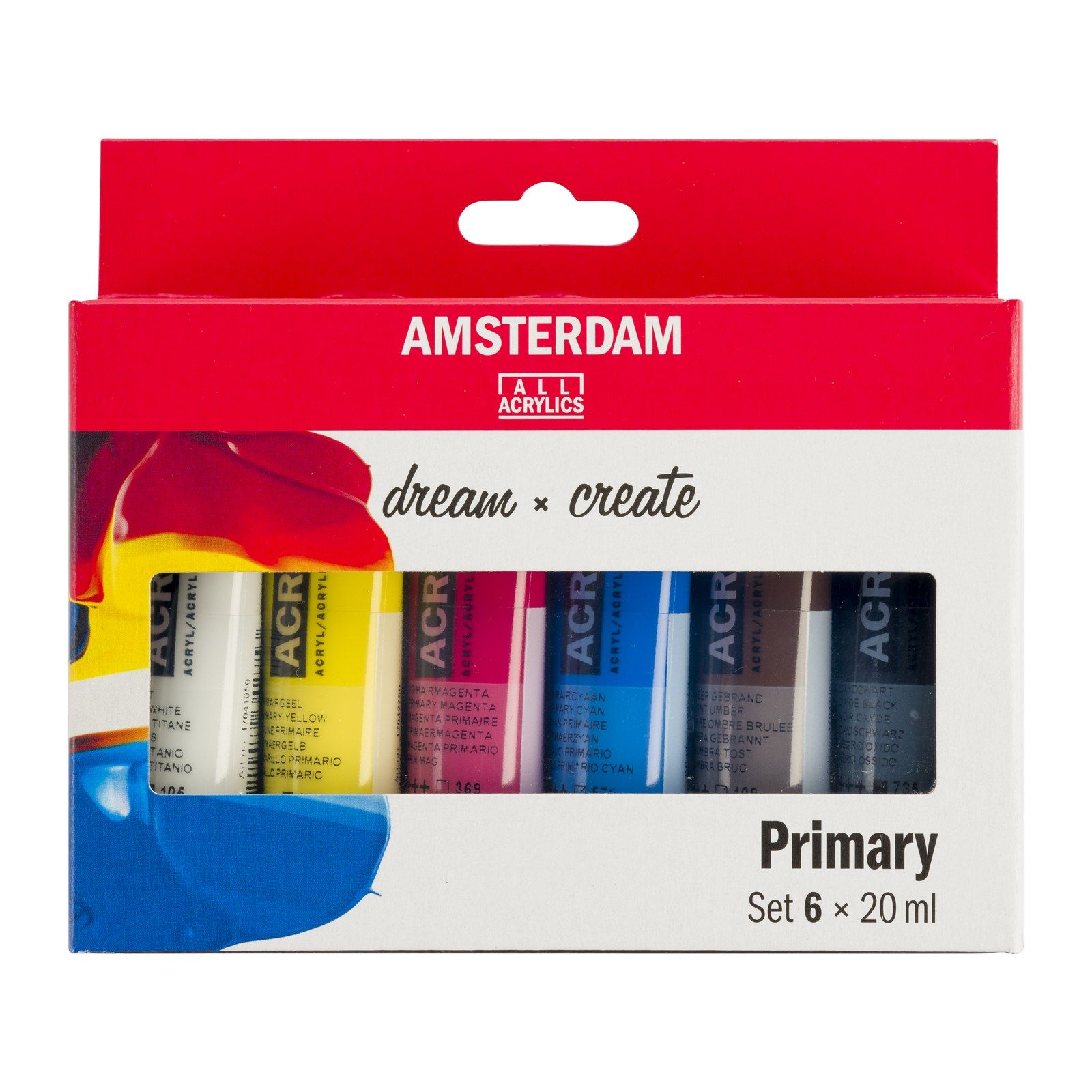 Amsterdam • Standard Series Acrylic Paint Primary Set 6x20ml