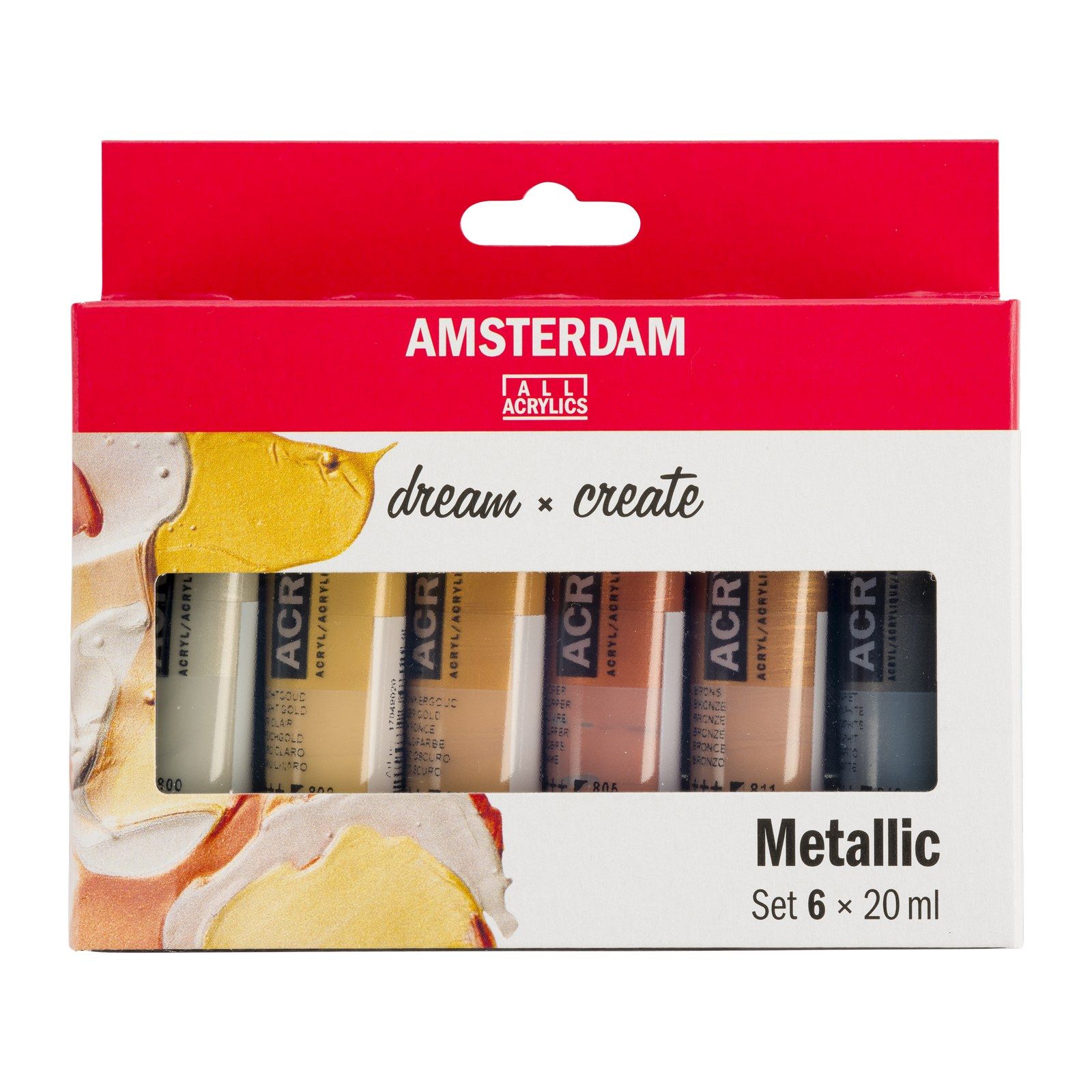 Amsterdam • Standard Series Acrylic Paint Metallic Set 6x20ml