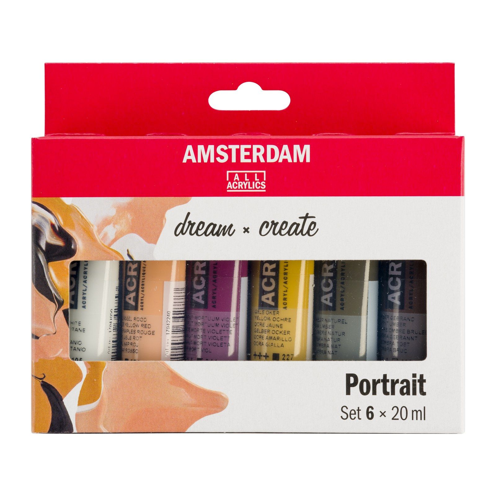 Amsterdam • Standard Series Acrylic Paint Portrait Set 6x20ml