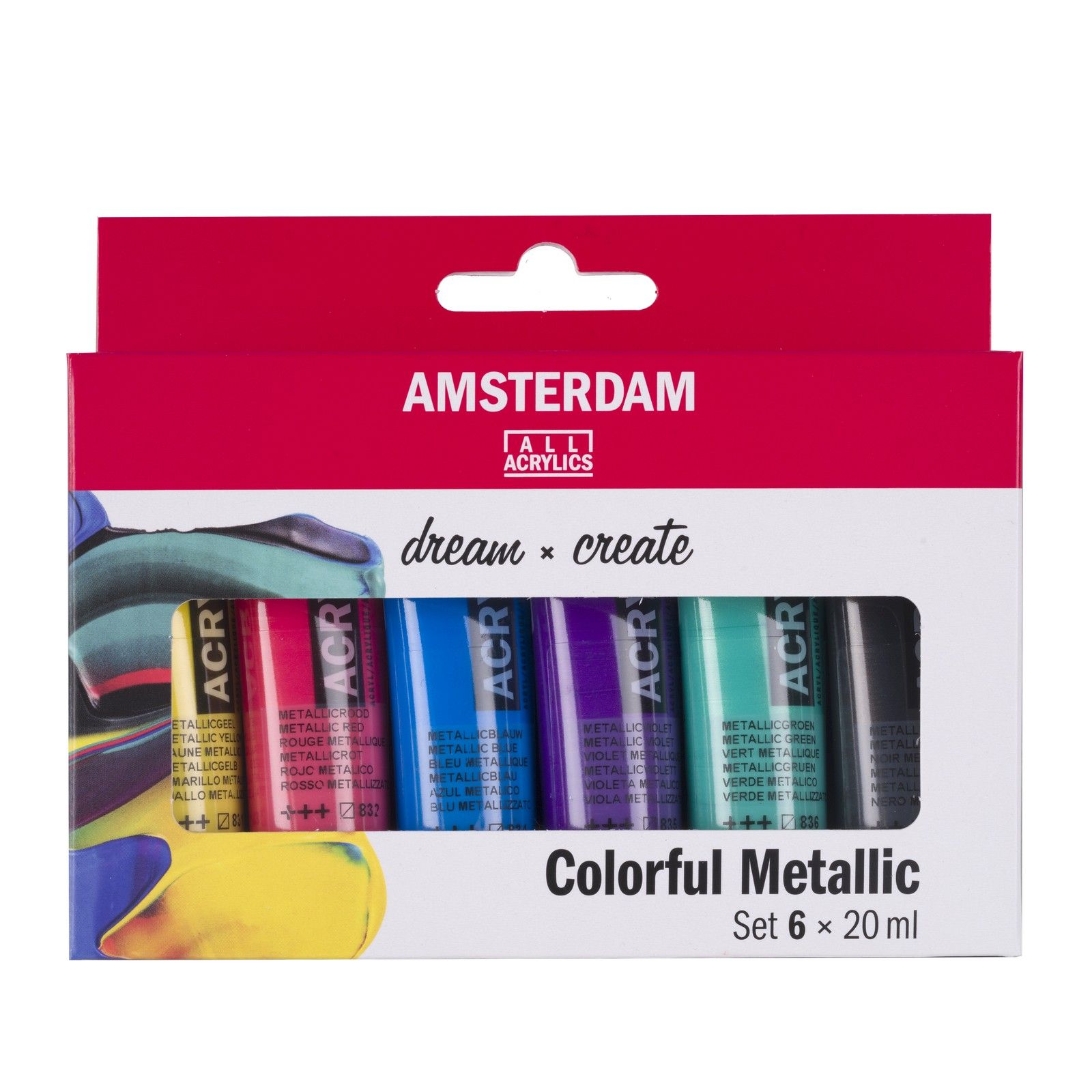 Amsterdam • Standard Series Acrylverf Kleurrijke Metallic Set 6x20ml