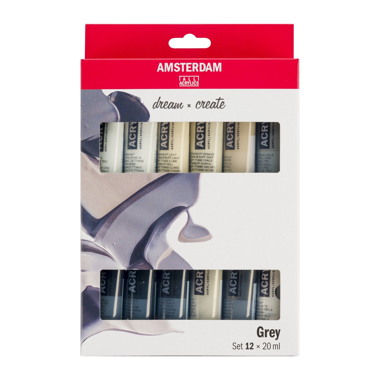 Amsterdam • Standard Series Acrylic Paint Grey Set 12x20ml