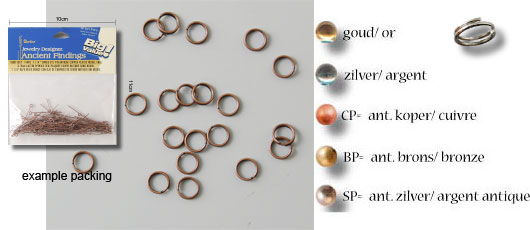 Darice • Rings small 6mm gold 180pcs