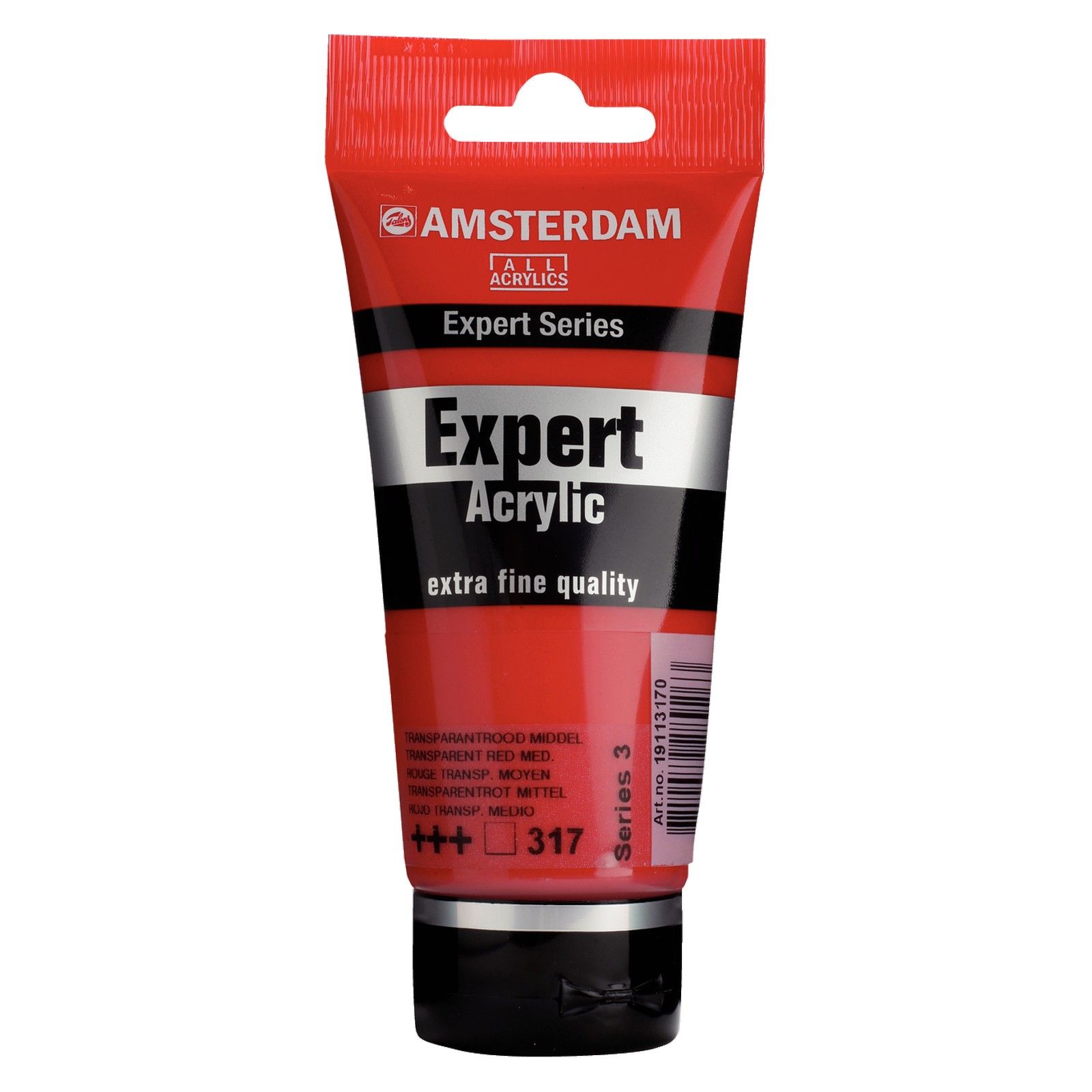 Amsterdam • Expert Series Acrylverf Tube 75ml Transparantrood Middel 317