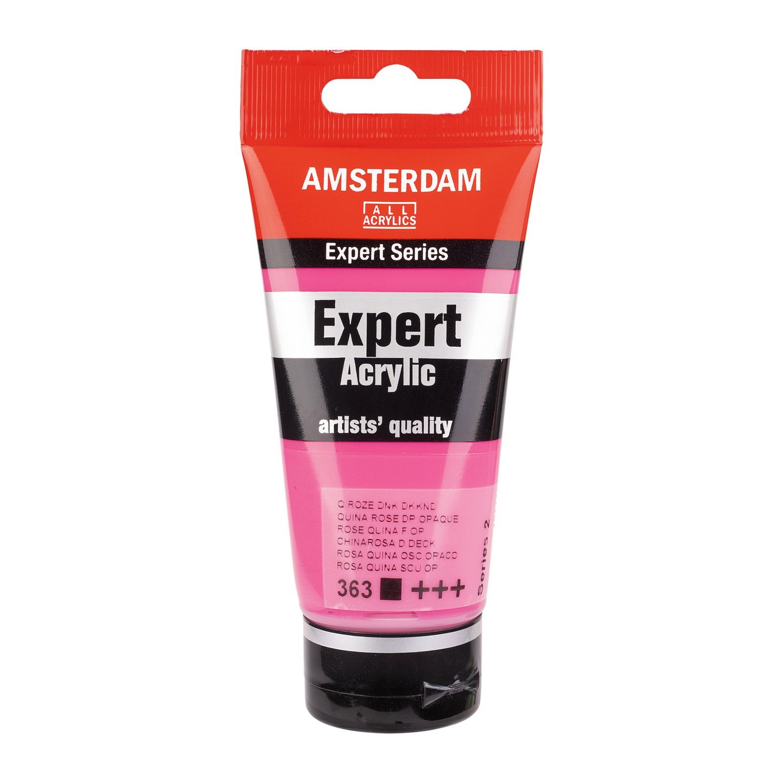 Amsterdam • Expert Series Acrylverf Tube 75ml Quinaroze Donker Dekkend 363
