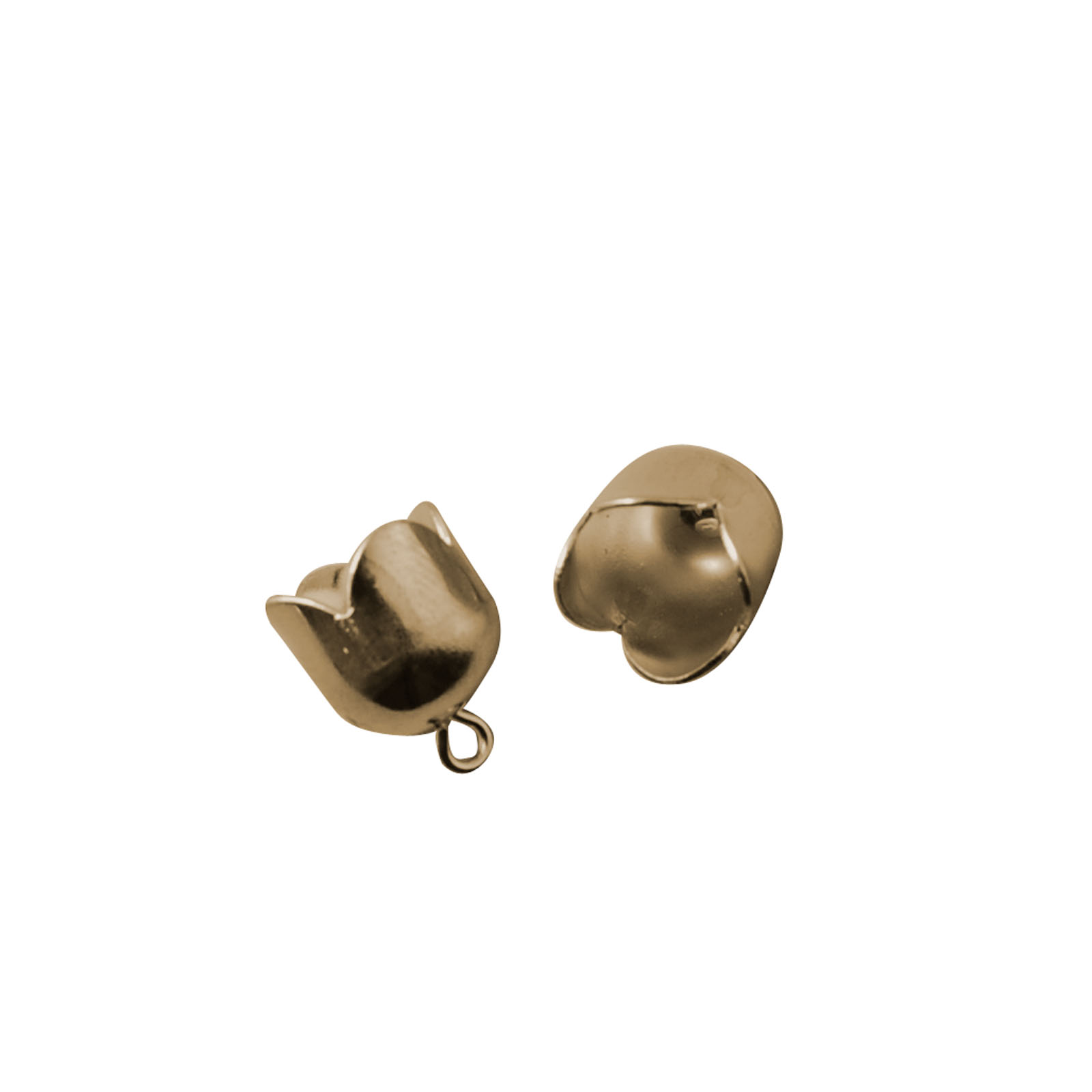 Darice • Bell cap with loop 10mm 8pcs antique brass