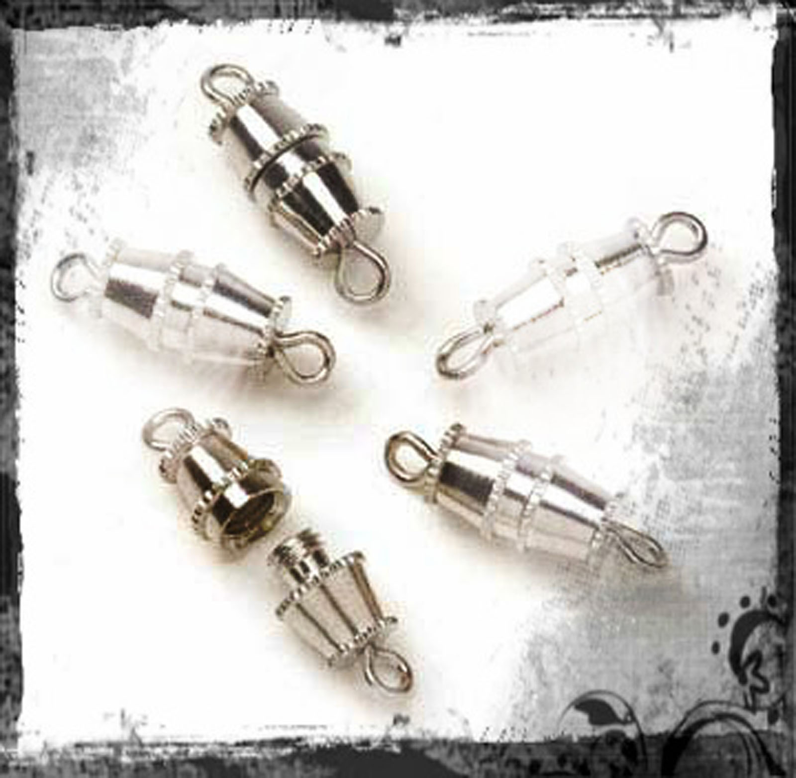 Vaessen Creative • Tonsluiting 10mm 4pcs Silver