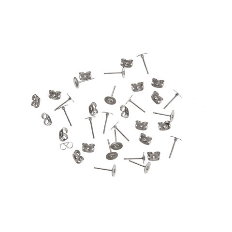 Vaessen Creative • Orecchini a chiodo 6mm 18pcs Argento