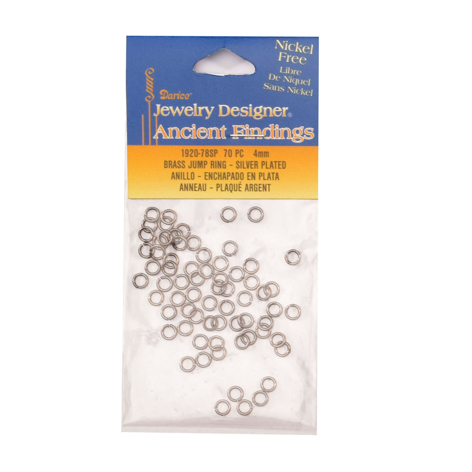 Darice • Messing Verbindungsring 4mm 70pcs antique Silber