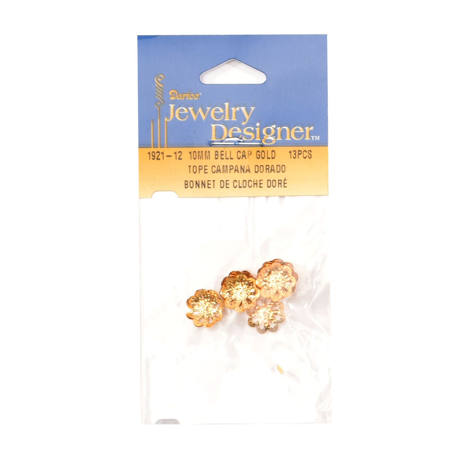 Darice • Bell cap gold 13pcs 10mm