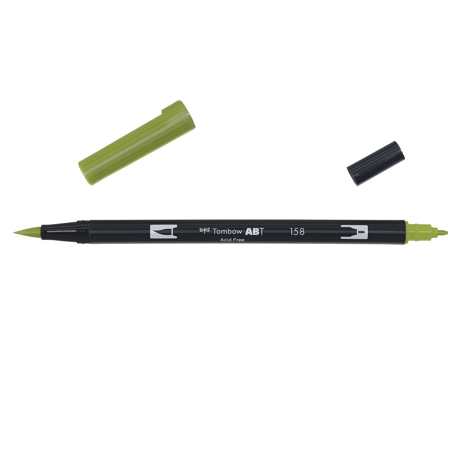 Tombow • Brush pen con doble punta 158 dark olive