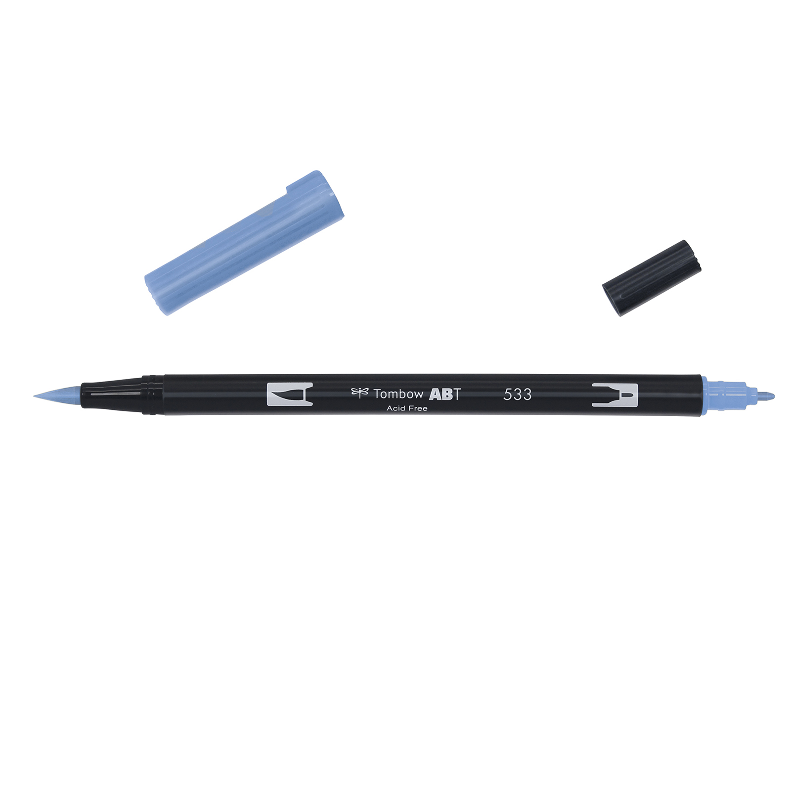 Tombow • Brush pen con doble punta 533 peacock blue
