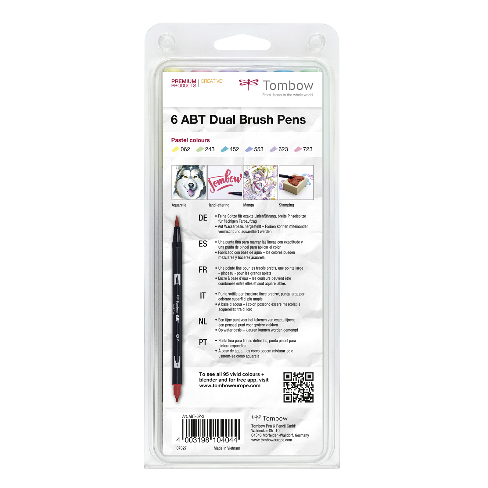 Tombow Dual Brush Pen Set- Pastel