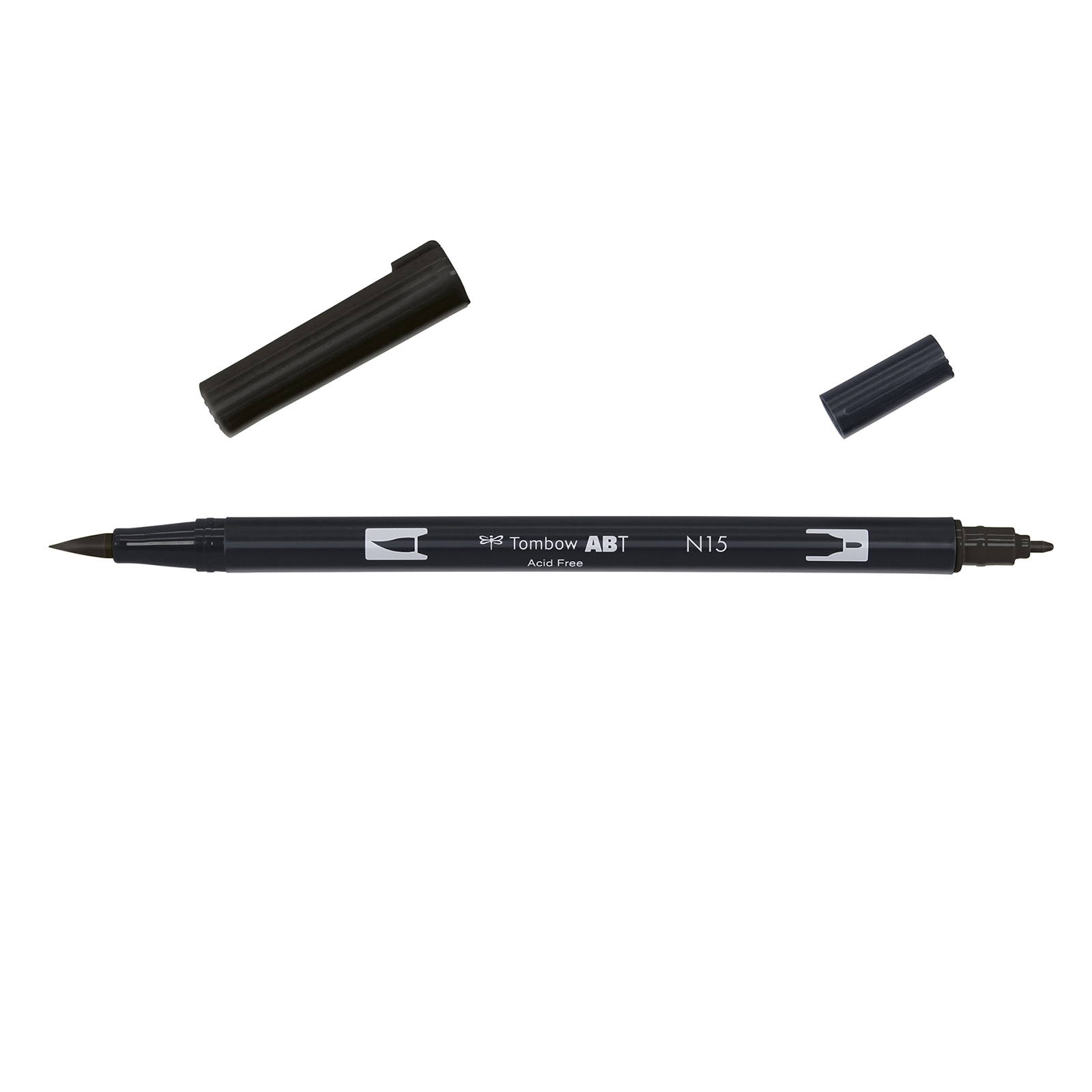 Tombow • Brush pen a doppia punta N15 black