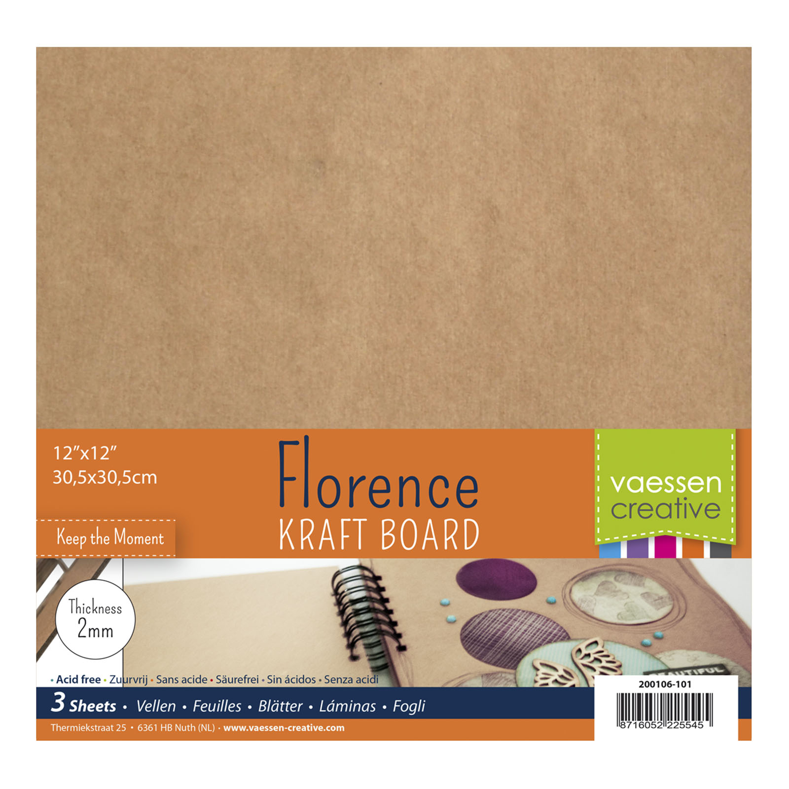 Florence • Cartón Kraft 216g 2mm