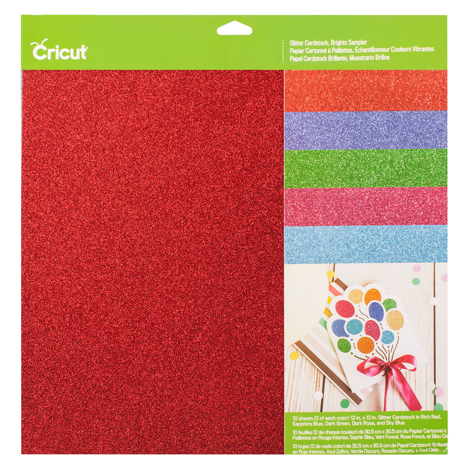 Cricut • Glitter Cardstock sampler Brights