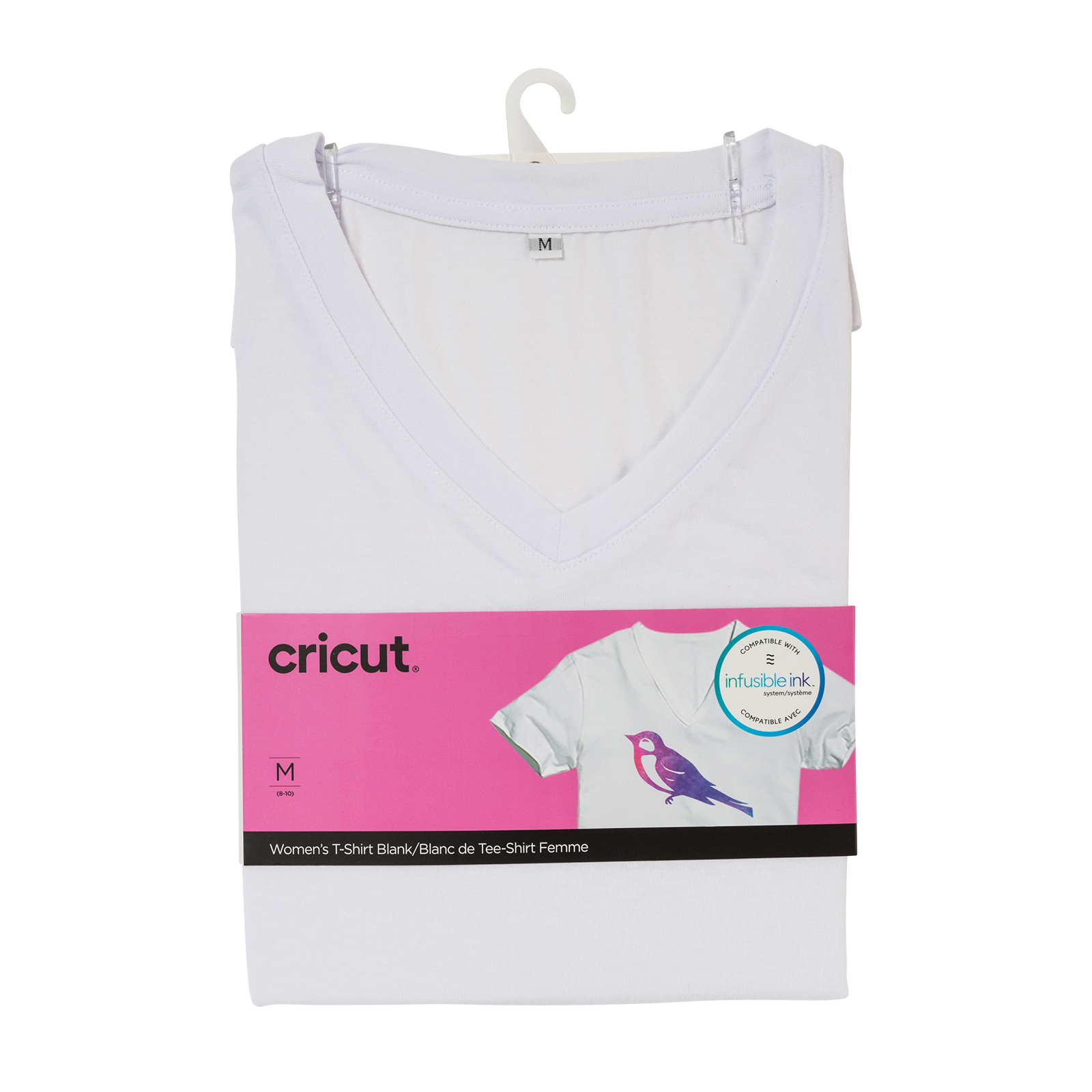 Cricut •  T-shirt-blanco voor dames V-hals M