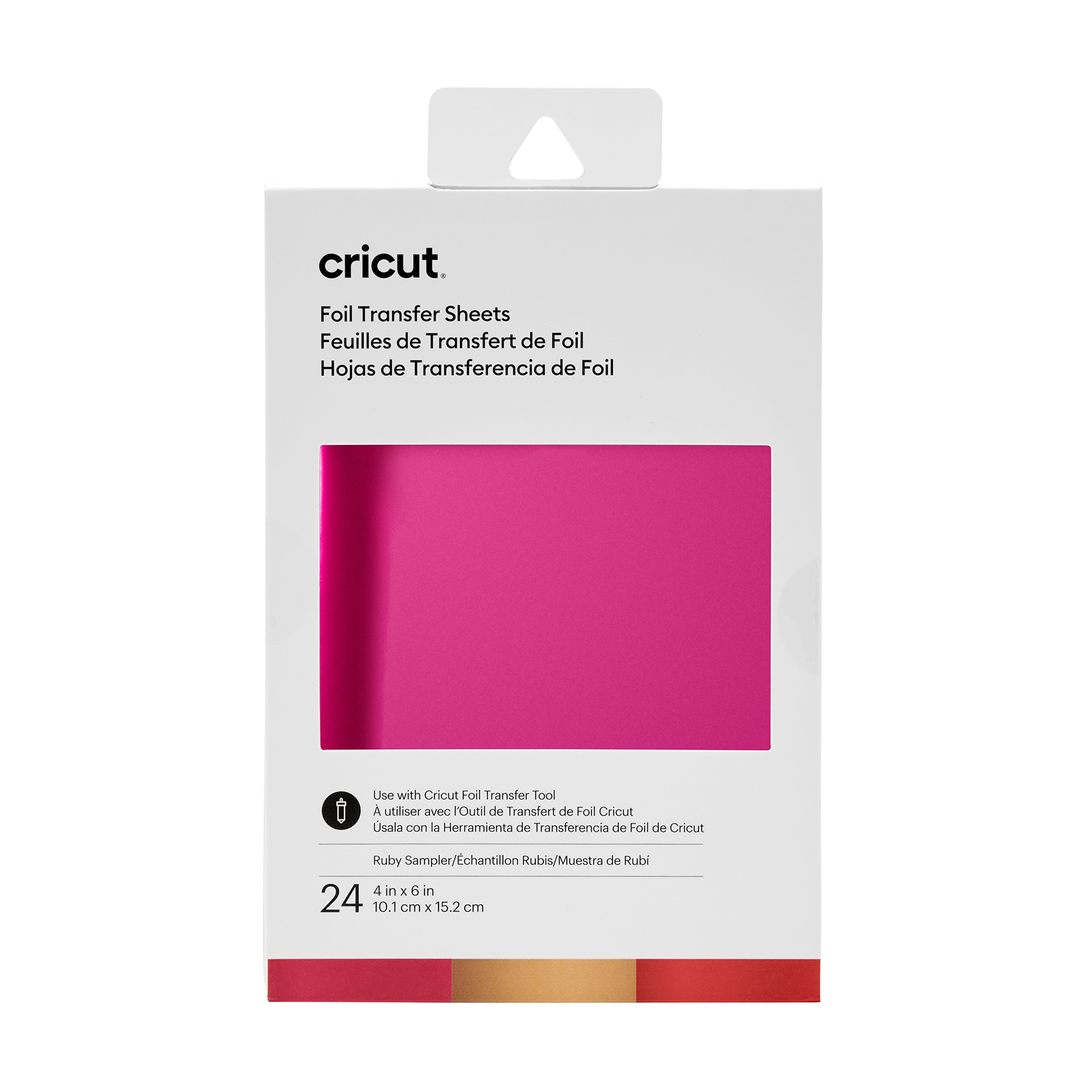 Cricut • Campionatore di fogli di carta trasferibile 10x15 cm 24 fogli Ruby