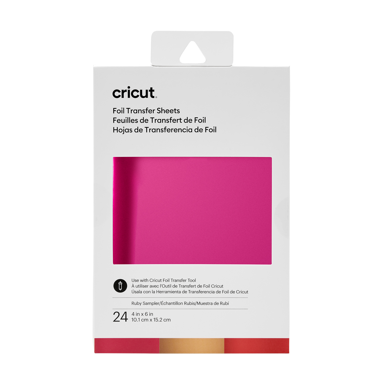 Cricut • Transfer Foil Sheets Sampler 15x10cm 24 Sheets Ruby