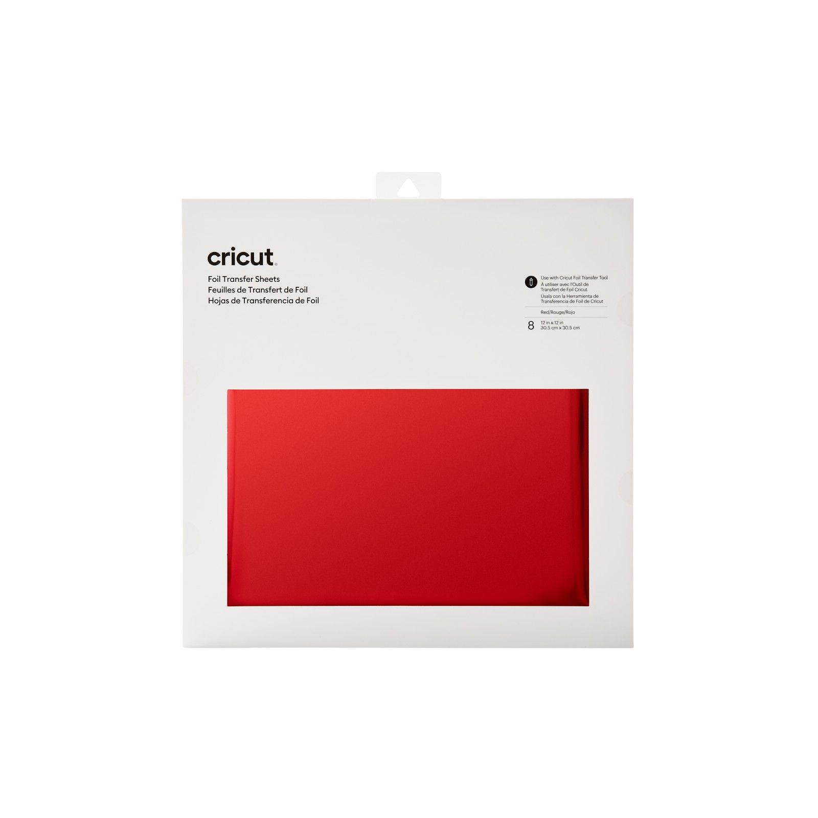 Cricut • Transfer foil Red 8 sheets 
