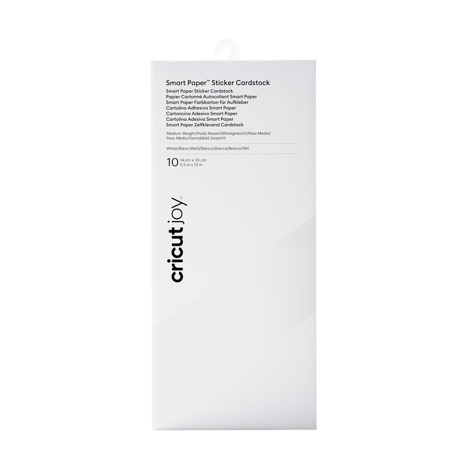 Cricut Joy • Papier cartonné autocollant Smart Paper Blanc