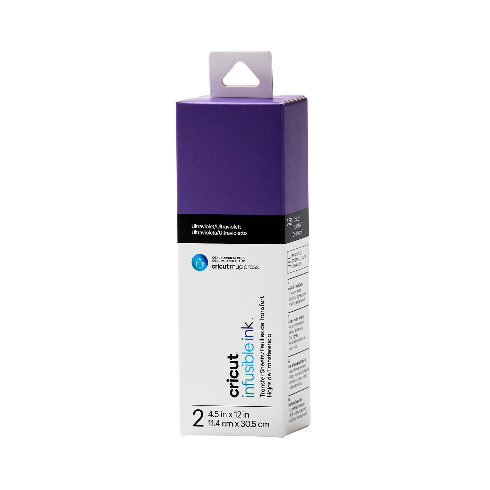 Cricut • Infusible Ink Hojas de Transferencia Ultraviolet 30,5x11,4cm