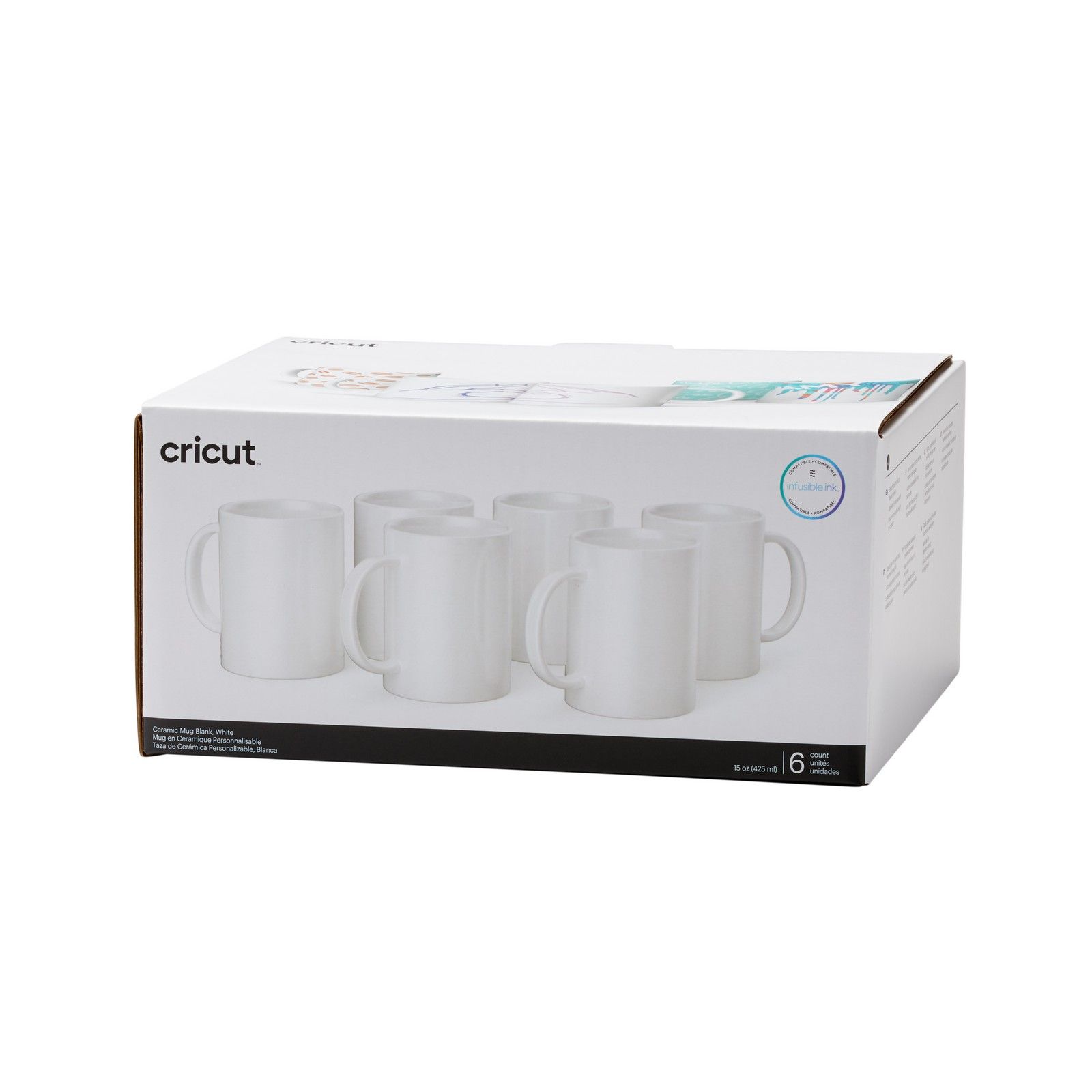 Cricut • Mugs 15oz 6pieces White