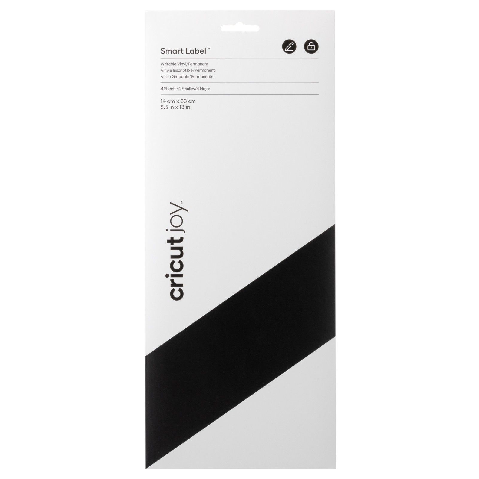Cricut Joy • Smart Vinyl Permanent 33x14cm 4 Sheets Writable