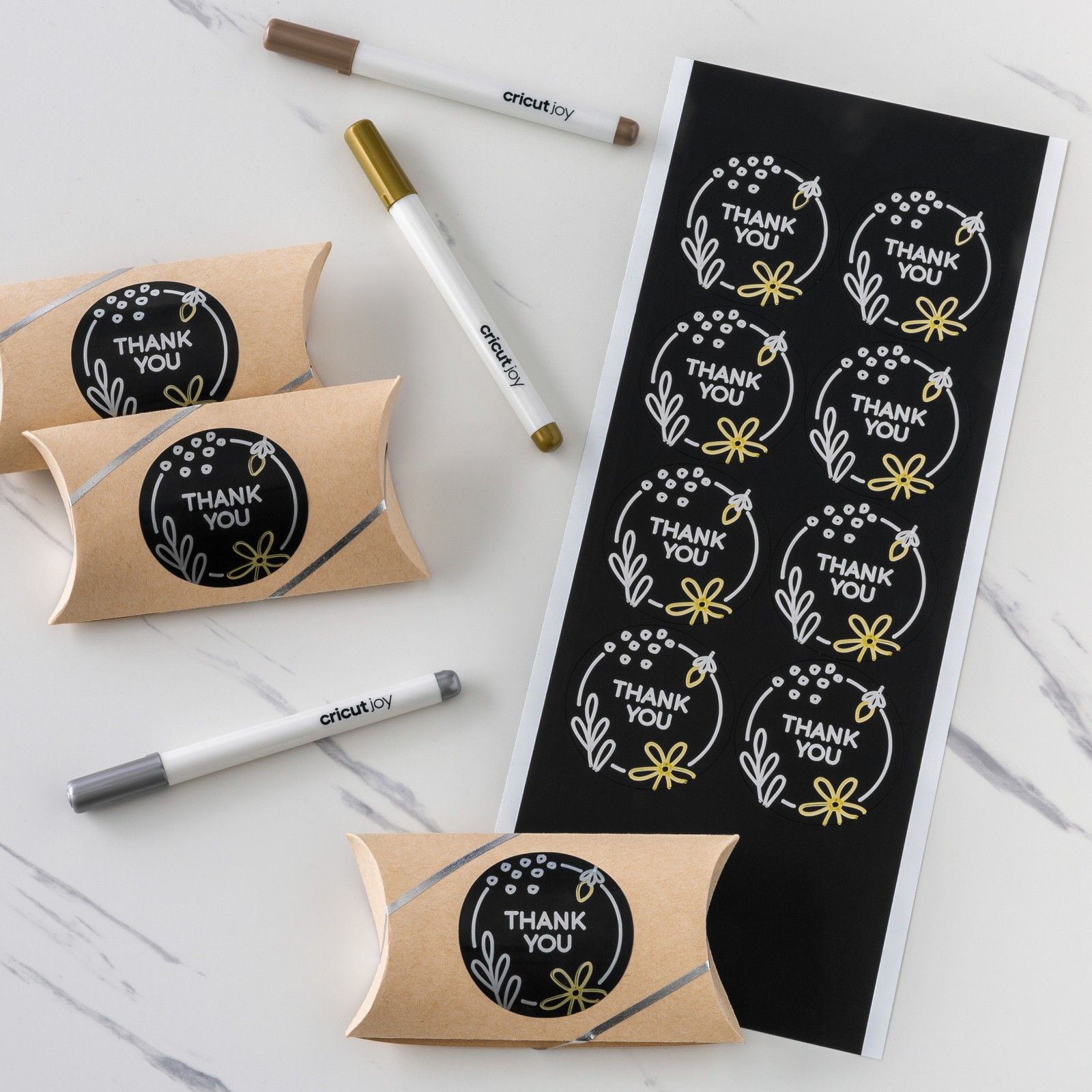 Cricut Joy • Permanent markers 3-pack 1.0 (Gold, Silver, Copper)