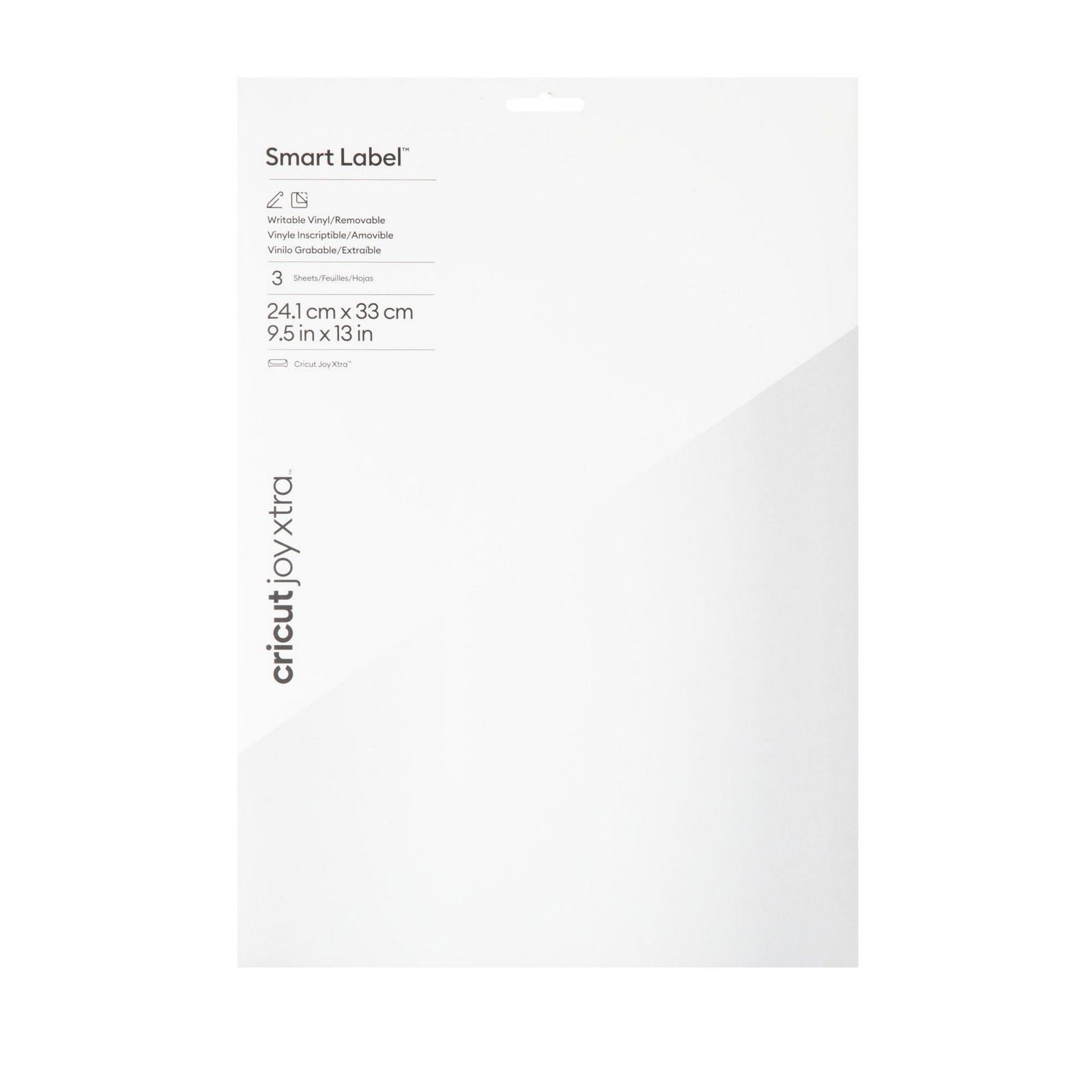 Cricut Joy Xtra • Smart Label Writable 9.5x13 Inch White 3pcs