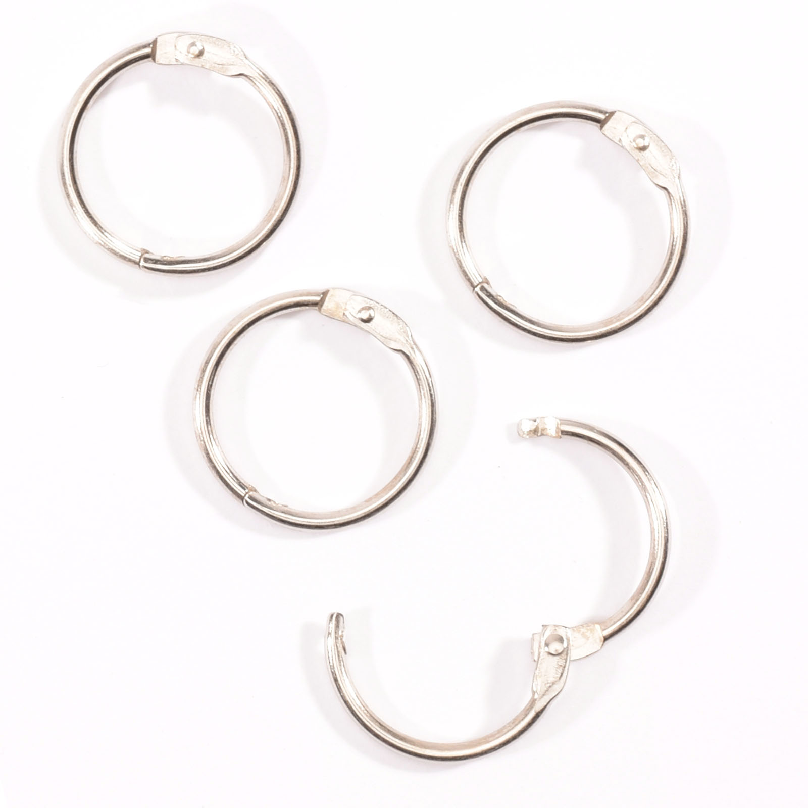 Vaessen Creative • Anelli per Rilegatura 25mm 12pcs Argento