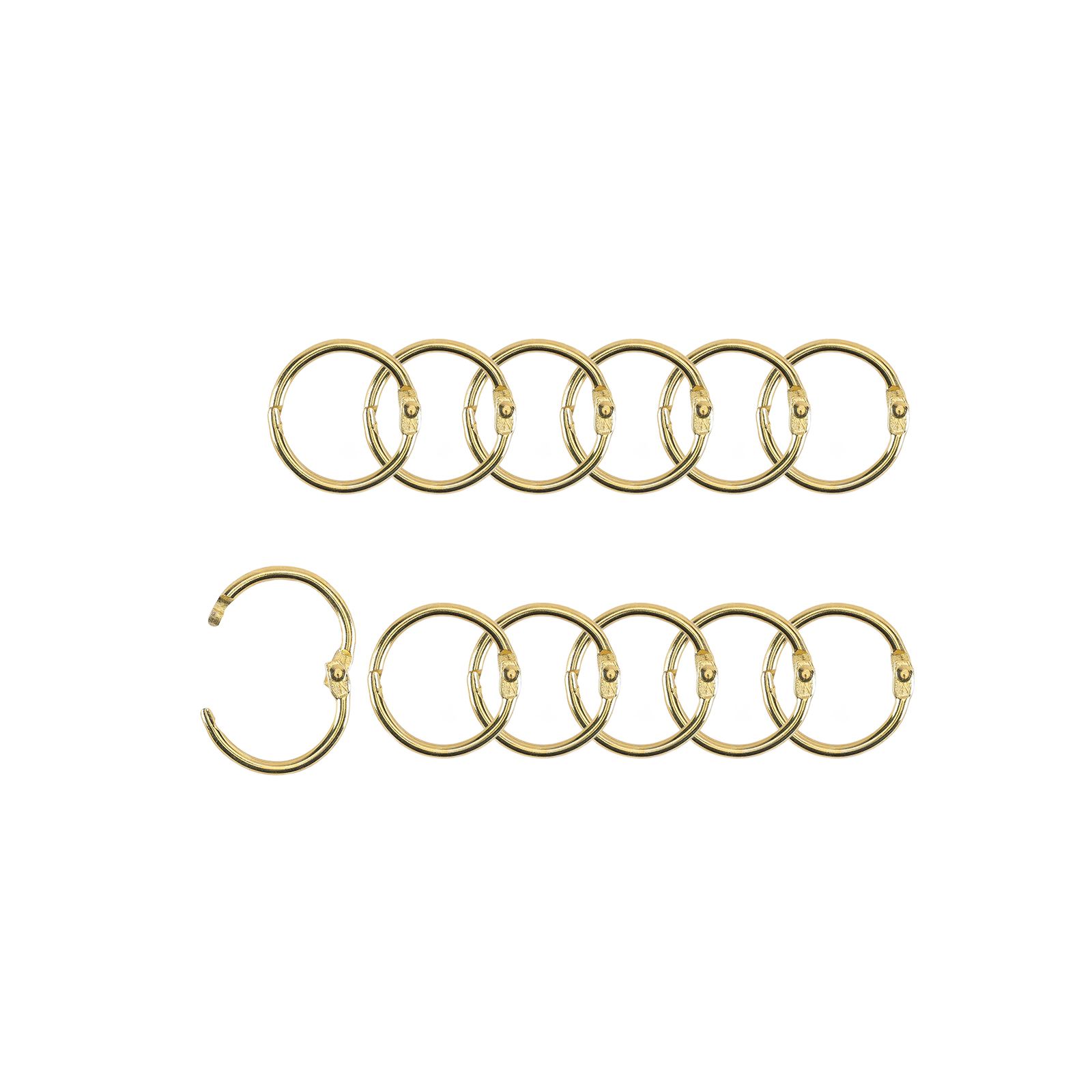 Vaessen Creative • Buchringe 20mm Gold 12St.